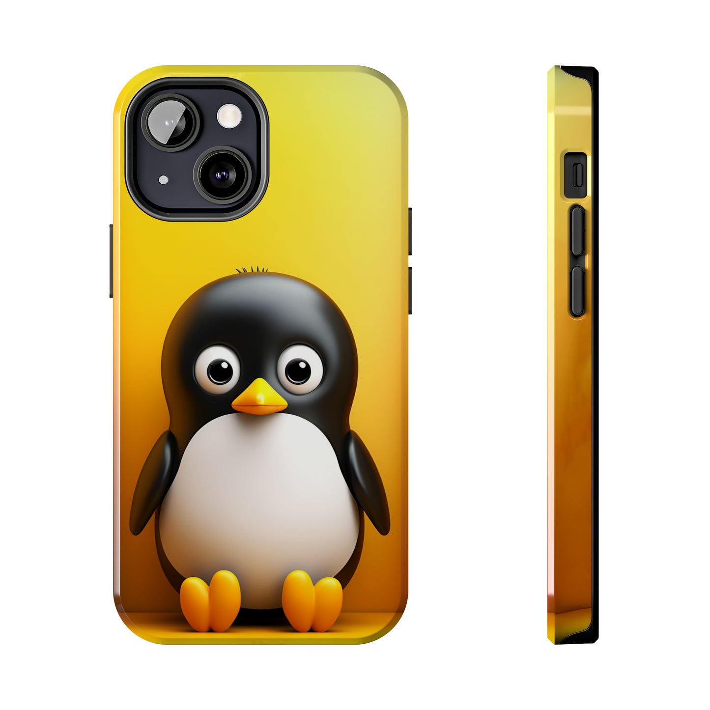 Cute penguin (iPhone Case 11-15)RIMA Tough Phone Case for iPhone 11, 12, 13, 14, & 15 A cute cartoon penguin with Glossy Finish 📱✨
Ultimate Protection in Stylish Design 🌟:
Welcome to RIRimaGallery