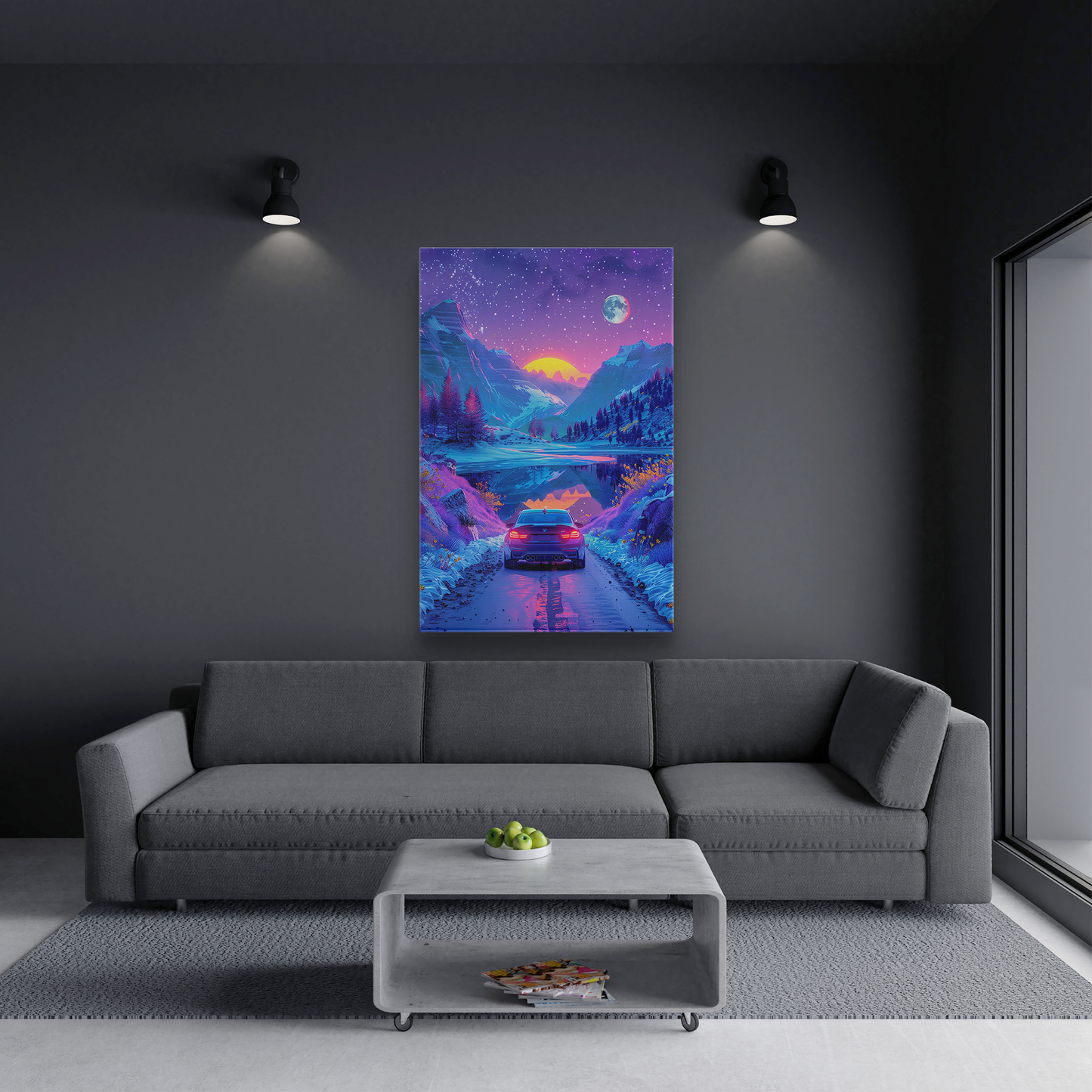 Celestial Drive (Canvas)Discover Celestial Drive on canvas at RimaGallery. Elevate your space with ethically produced, vibrant art. Free US shipping. Shop now!RimaGallery