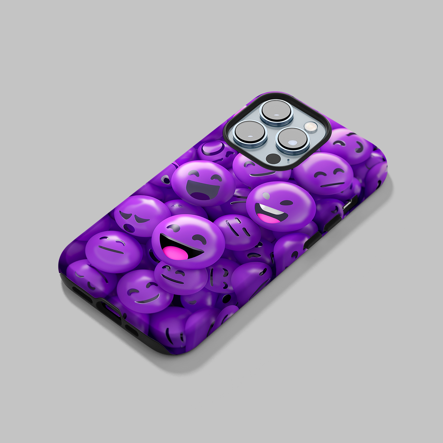 Smiley Purple (iPhone Case 11-16)