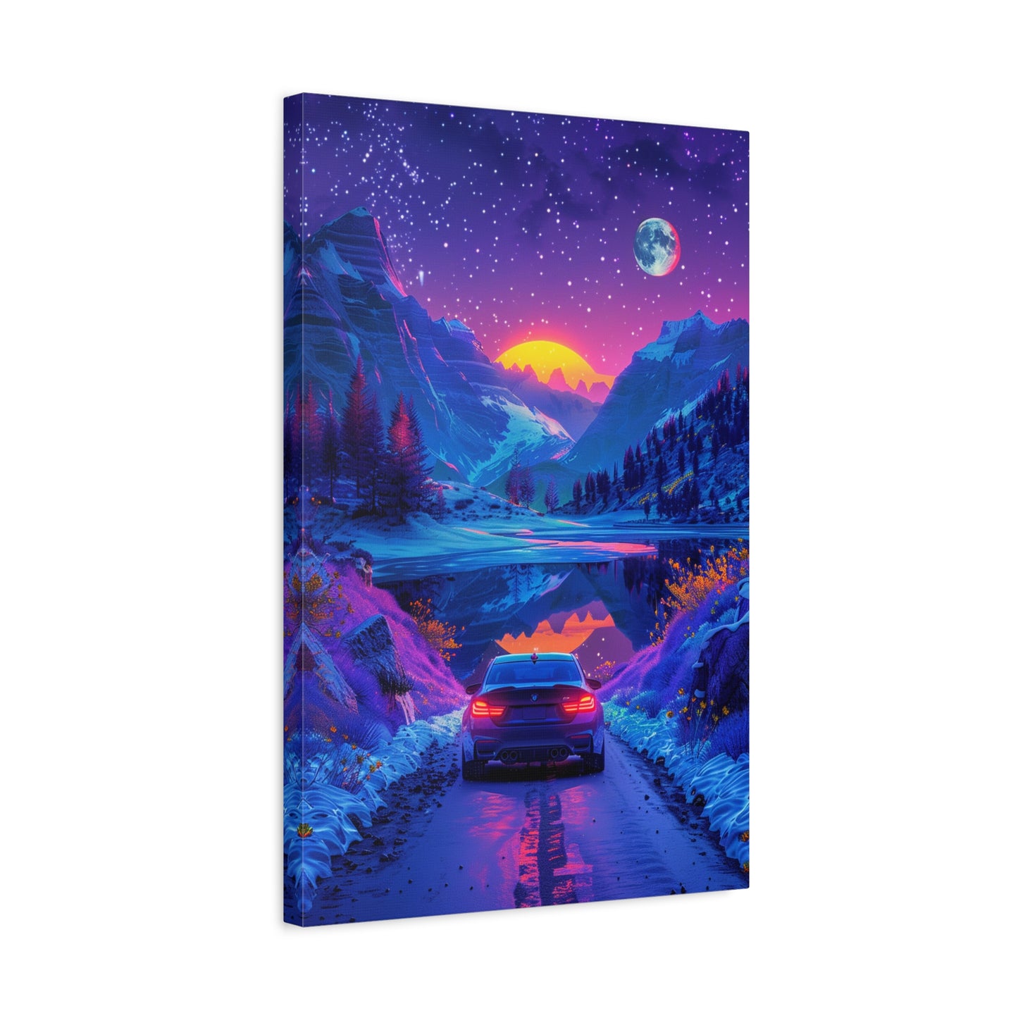 Celestial Drive (Canvas)Discover Celestial Drive on canvas at RimaGallery. Elevate your space with ethically produced, vibrant art. Free US shipping. Shop now!RimaGallery
