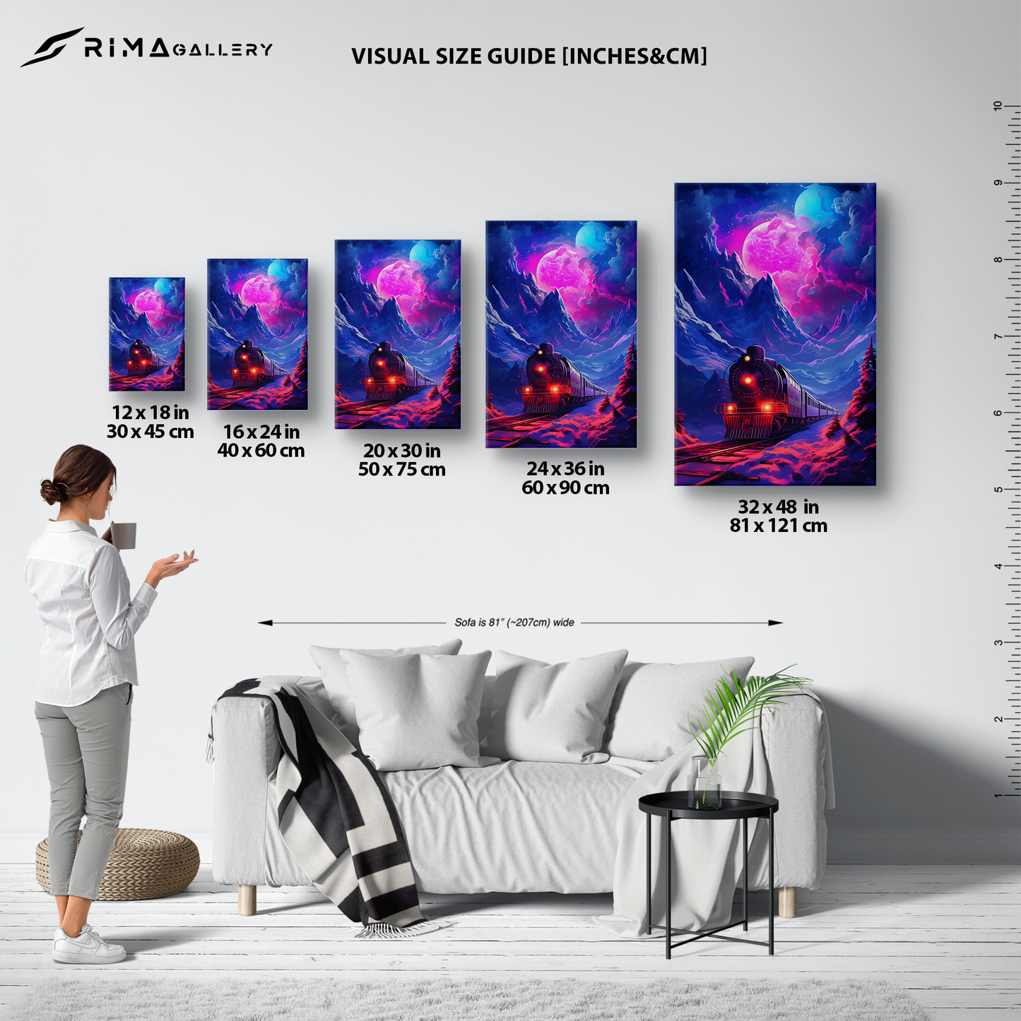 Polar Express Luminescence (Canvas)Polar Express Luminescence (Canvas  Matte finish, stretched, with a depth of 1.25 inches)
Struggling with low-quality canvases? Switch to RimaGallery! Our canvases aRimaGallery
