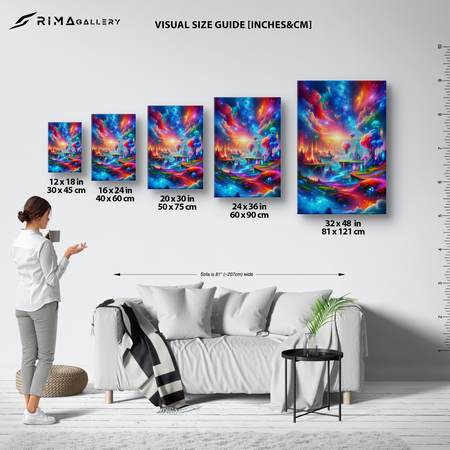 Vivid Dreamscape Fusion (Canvas)Engaging Introductory Paragraph:
Struggling with low-quality canvases? Switch to RimaGallery! Our canvases are more than just a purchase; they're a statement of qualRimaGallery