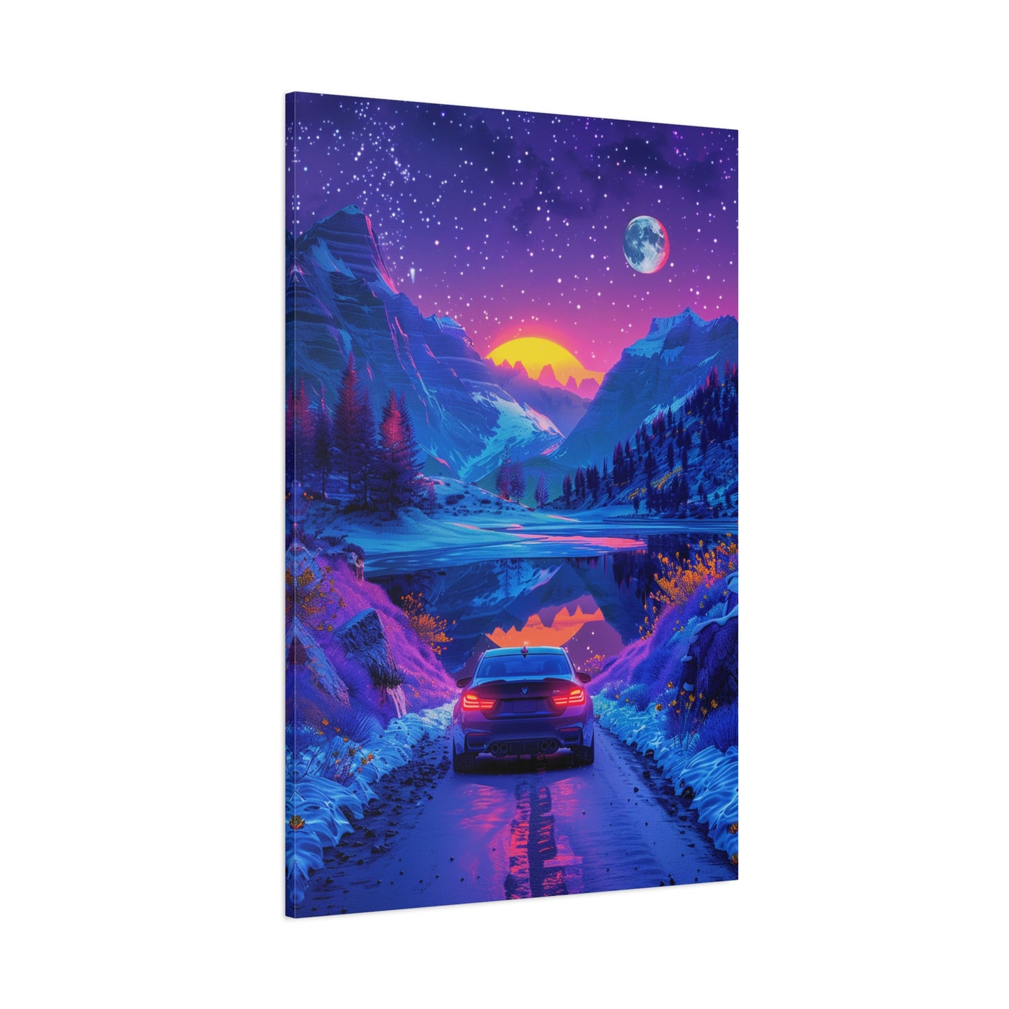 Celestial Drive (Canvas)Discover Celestial Drive on canvas at RimaGallery. Elevate your space with ethically produced, vibrant art. Free US shipping. Shop now!RimaGallery
