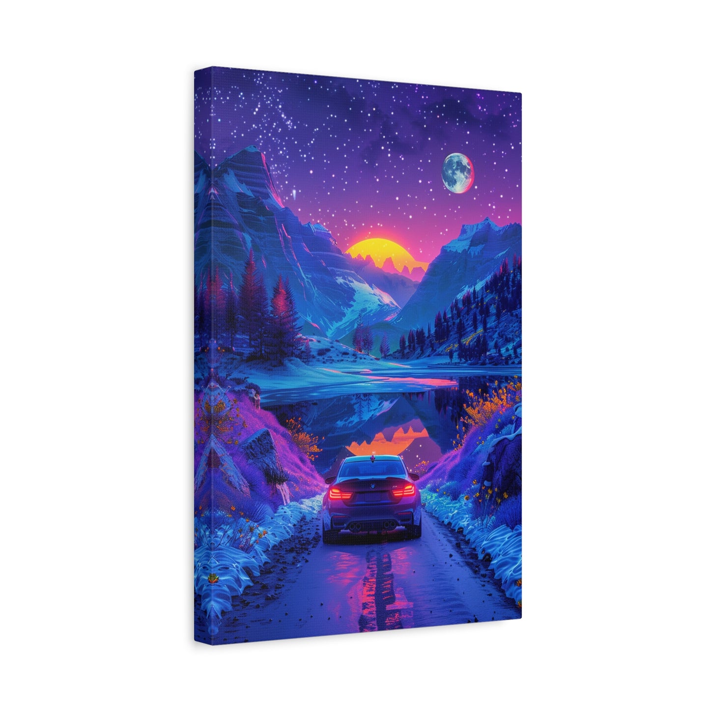 Celestial Drive (Canvas)Discover Celestial Drive on canvas at RimaGallery. Elevate your space with ethically produced, vibrant art. Free US shipping. Shop now!RimaGallery