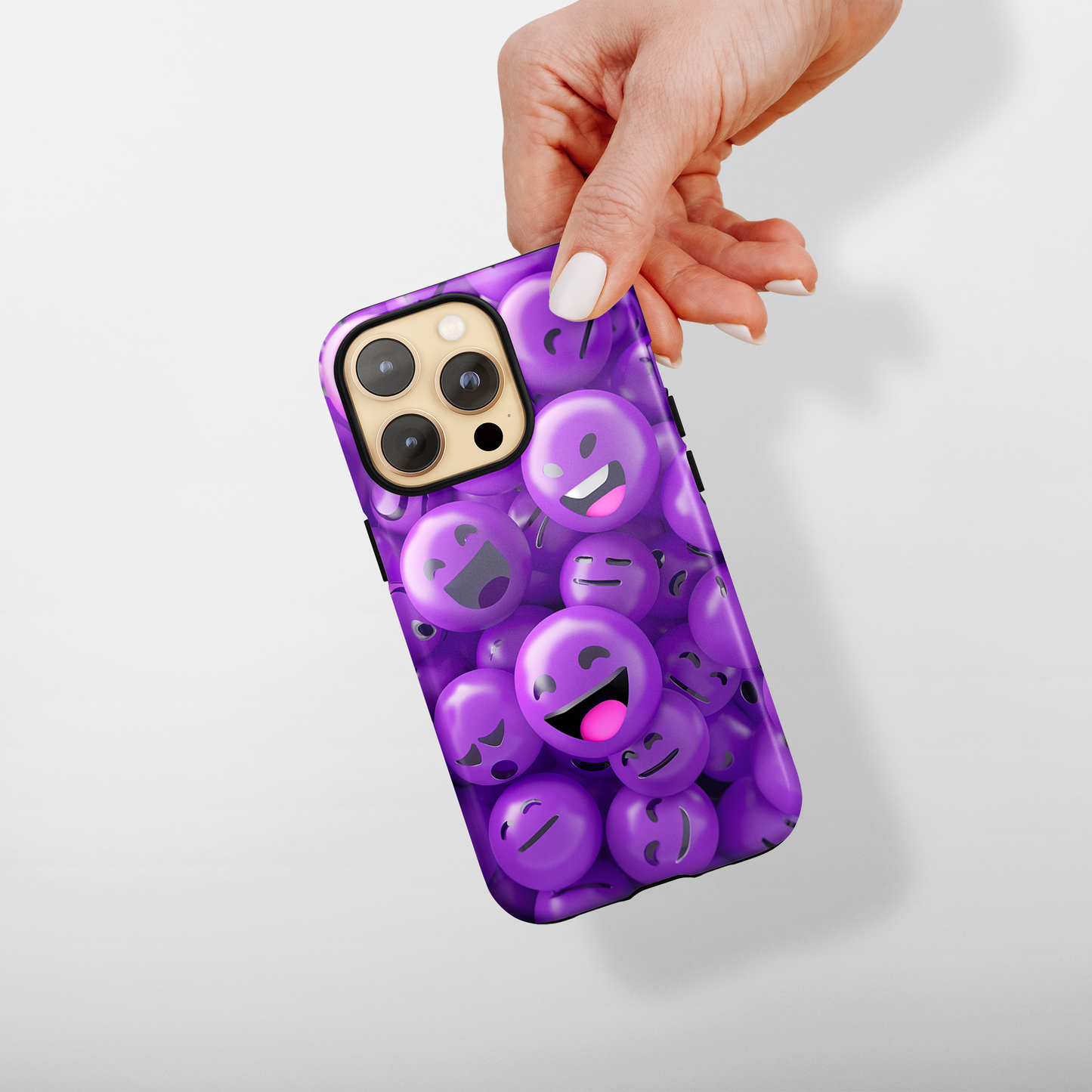 Smiley Purple (iPhone Case 11-16)