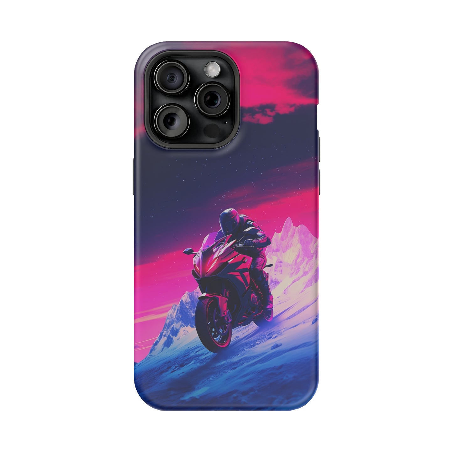 Twilight Rider (iPhone MagSafe Case)Twilight Rider MagSafe Durable Case: Style Meets Protection 📱✨
Upgrade your device with Rima Gallery's Twilight Rider MagSafe Durable Case. This case isn’t just aboRimaGallery