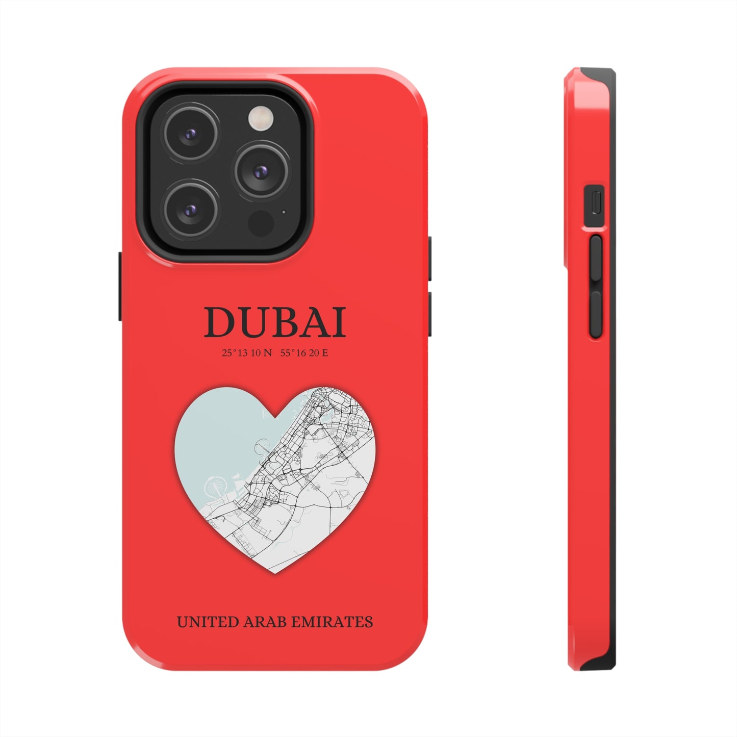 Dubai Heartbeat - Red (iPhone Case 11-15)Capture the essence of Dubai with RimaGallery's Heartbeat Red iPhone case, blending durable protection and unique design. Perfect for iPhone 11-15 models. Free shippRimaGallery