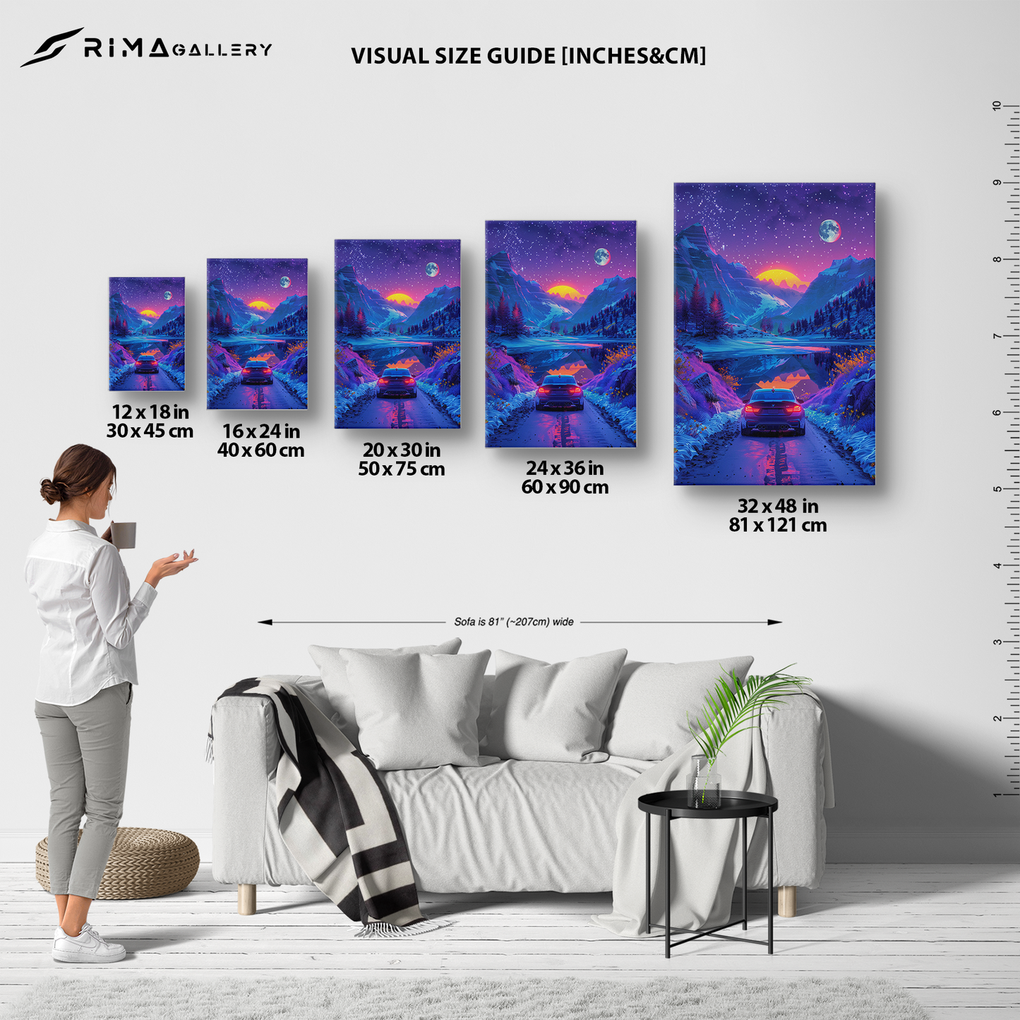 Celestial Drive (Canvas)Discover Celestial Drive on canvas at RimaGallery. Elevate your space with ethically produced, vibrant art. Free US shipping. Shop now!RimaGallery