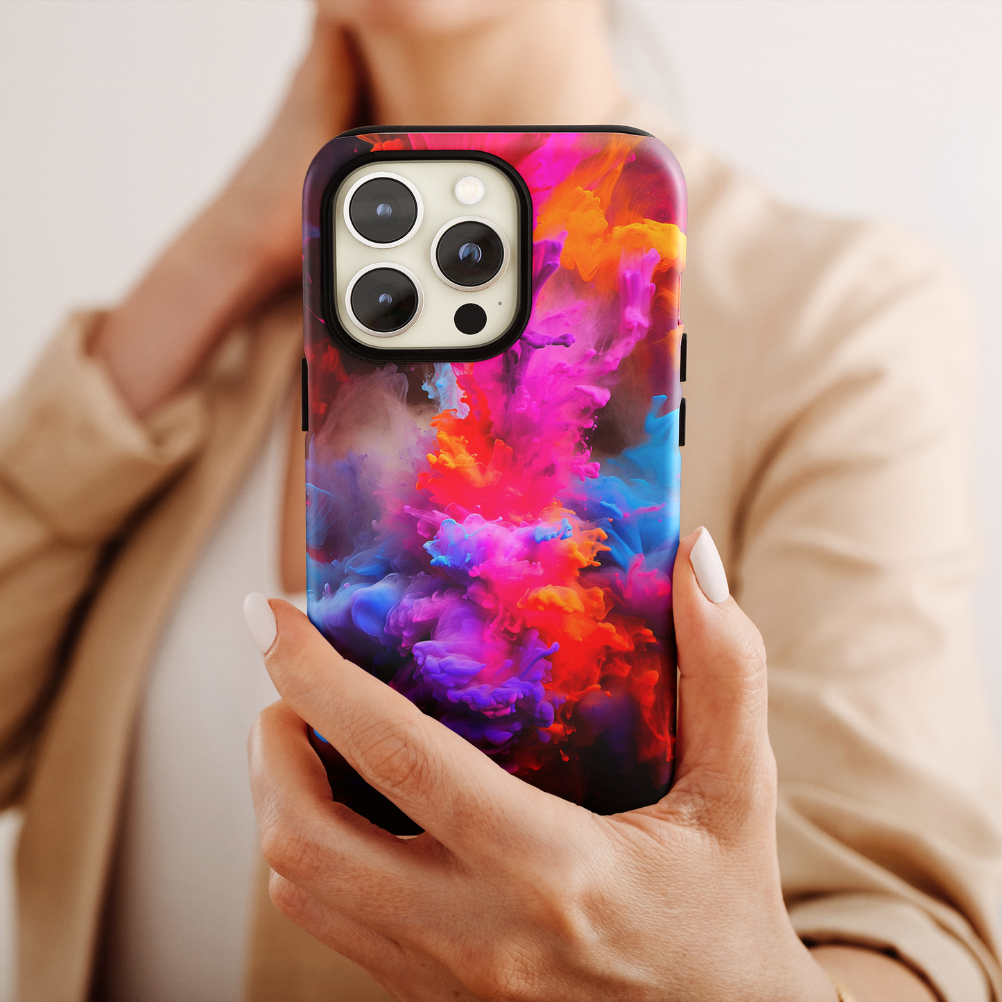 Vivid Eruption (iPhone Case 11-15)RIMA Tough Phone Case: Unmatched Style & Protection for iPhone 11, 12, 13, 14, & 15 🛡️📱
Product Description:
Discover the RIMA Tough Phone Case, exclusivelRimaGallery