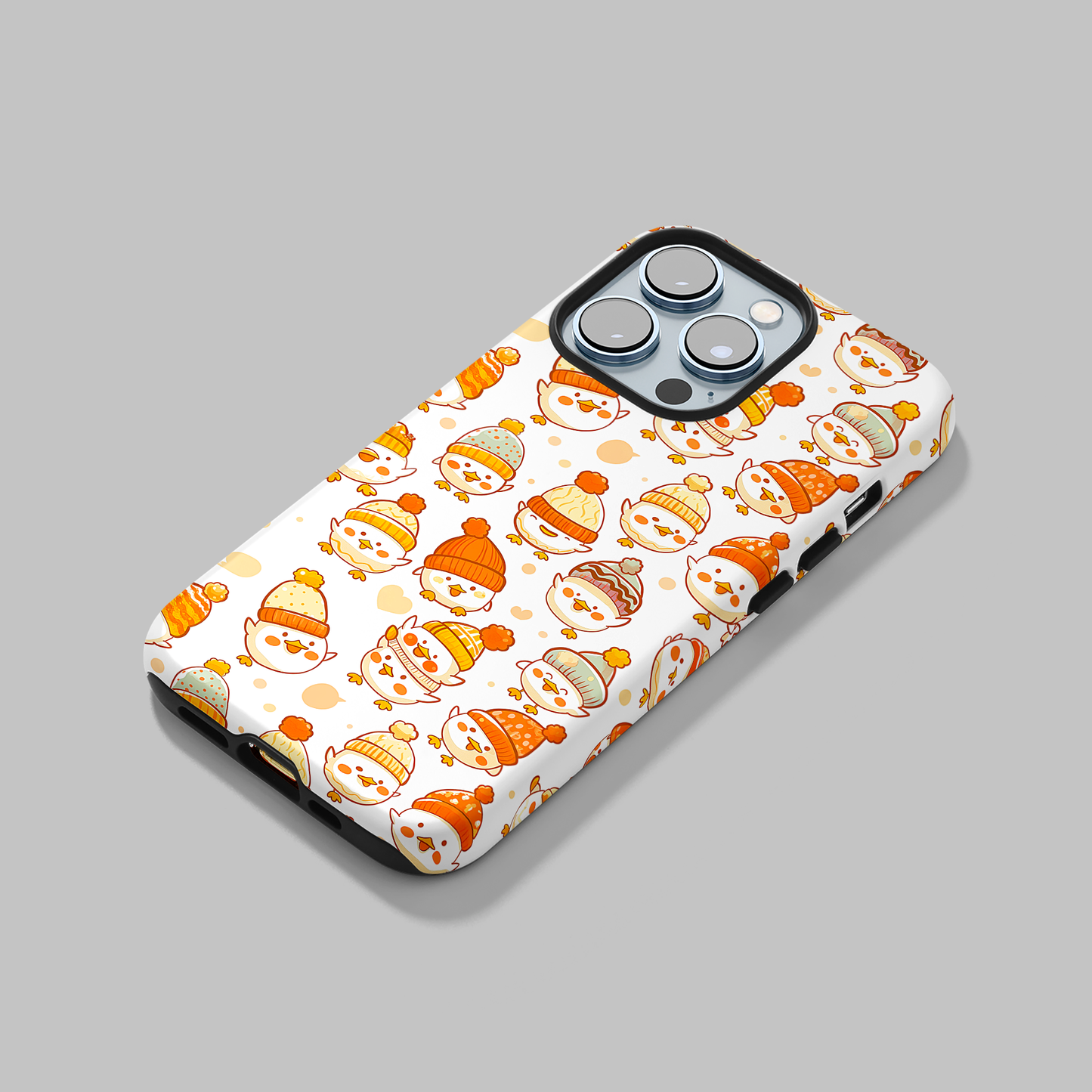 Snowy Snuggles (iPhone Case 11-15)Elevate your iPhone's protection and style with RimaGallery's Adorable snowmen in winter attire patterned On case, featuring dual-layer defense and a sleek, glossy fRimaGallery