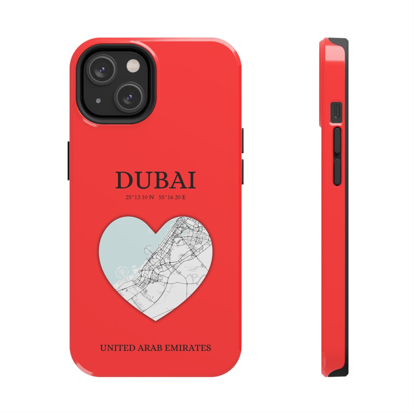 Dubai Heartbeat - Red (iPhone Case 11-15)Capture the essence of Dubai with RimaGallery's Heartbeat Red iPhone case, blending durable protection and unique design. Perfect for iPhone 11-15 models. Free shippRimaGallery