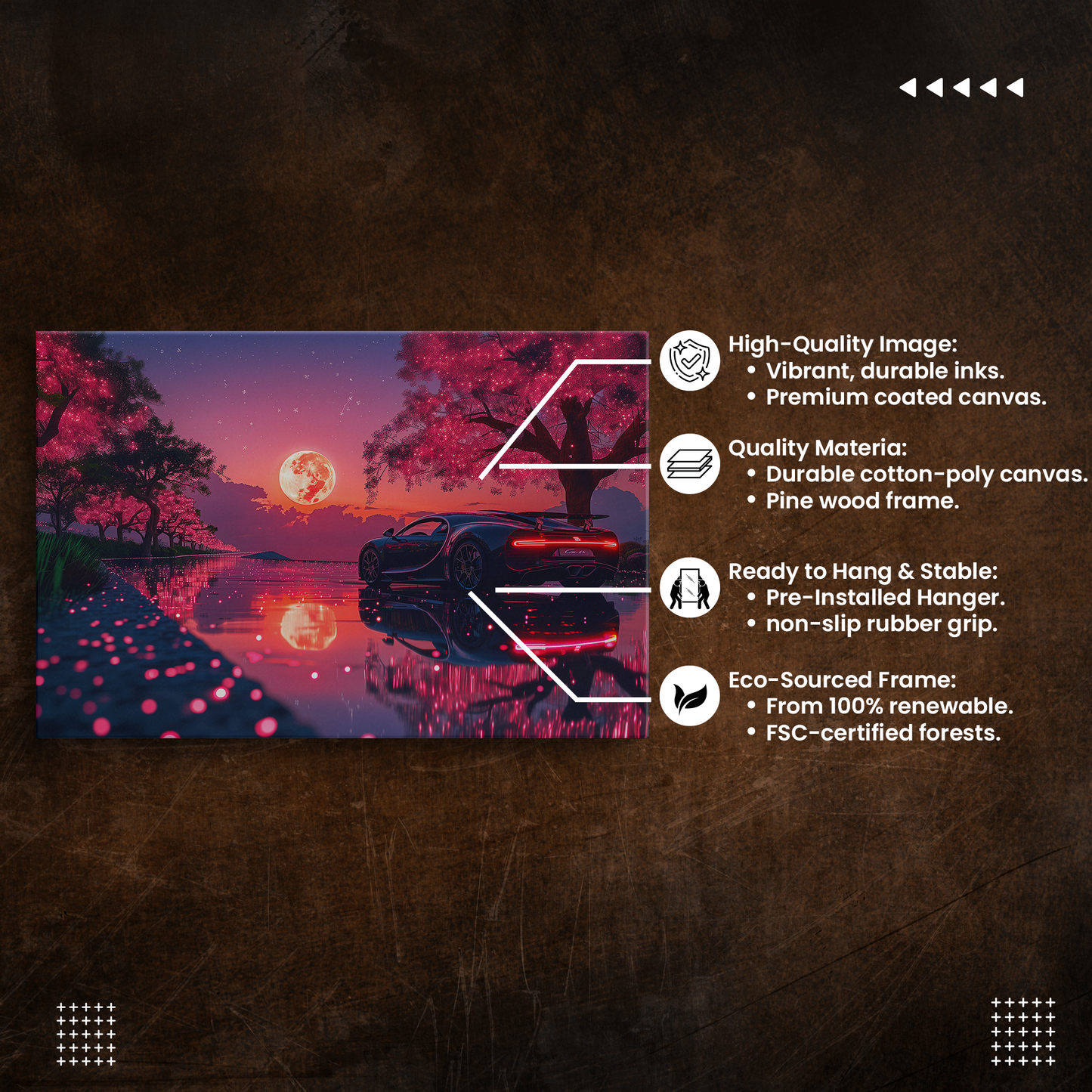 Twilight Velocity (Canvas)Twilight Velocity (Canvas Matte finish, stretched, with a depth of 1.25 inches) Elevate your décor with RimaGallery’s responsibly made art canvases. Our eco-friendlRimaGallery