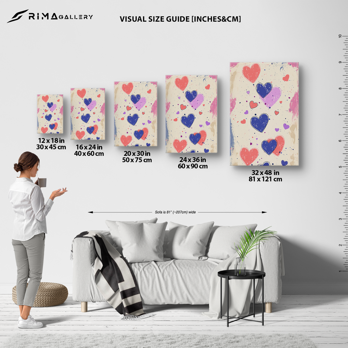 Whimsical Hearts (Canvas)Discover Whimsical Hearts at RimaGallery: a premium, eco-friendly canvas celebrating quality and sustainability. Elevate your space with vibrant, lasting art.RimaGallery