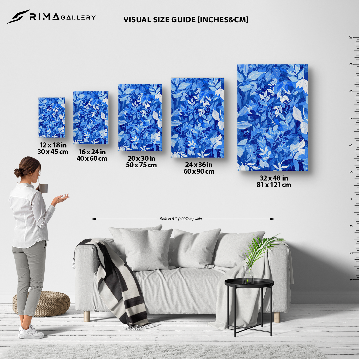Azure Foliage (Canvas)A drift car journey through a Abstract blue-toned foliage for a tranquil canvas art piece.Shop now for innovative products designed to enhance your digital lifestyleRimaGallery