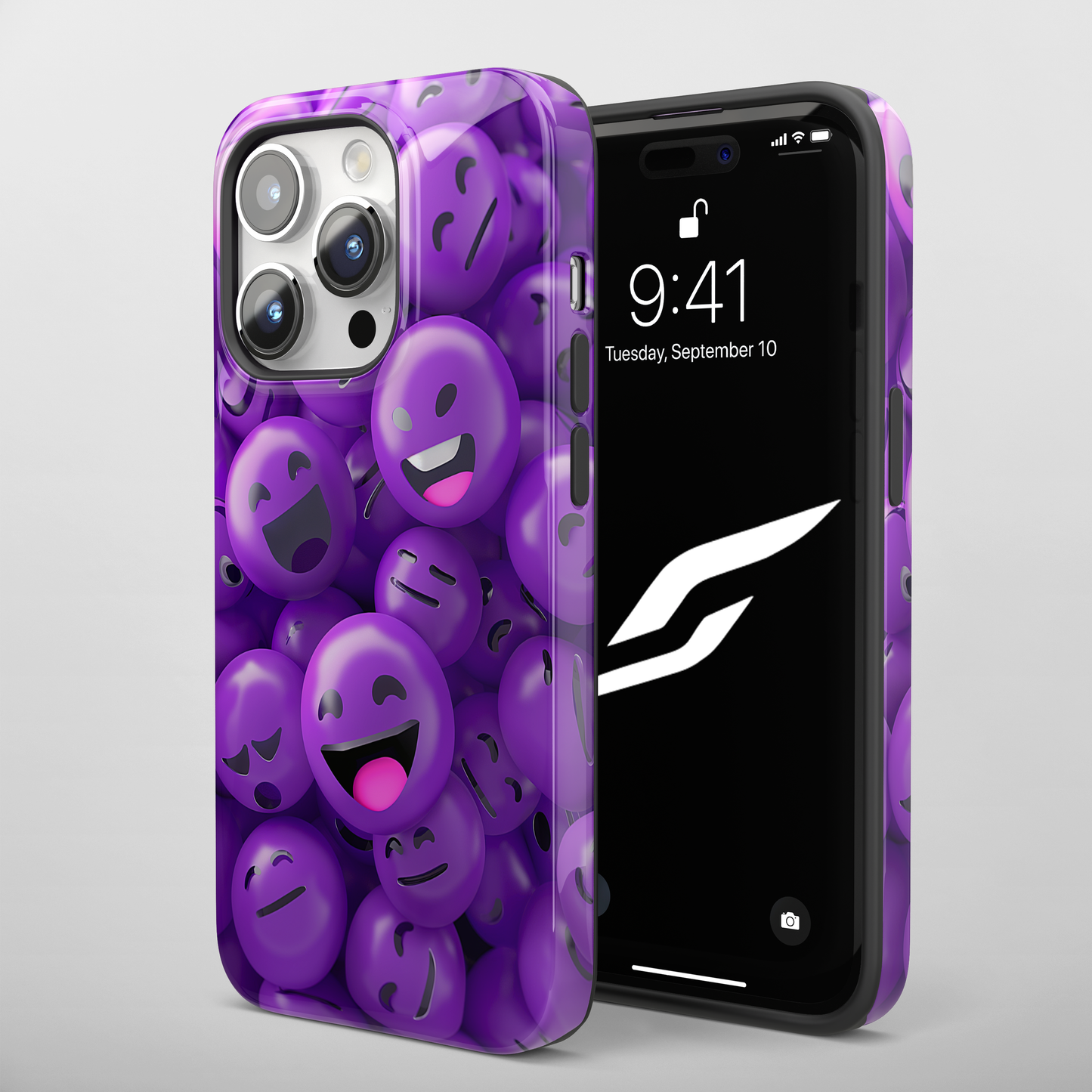 Smiley Purple (iPhone Case 11-16)