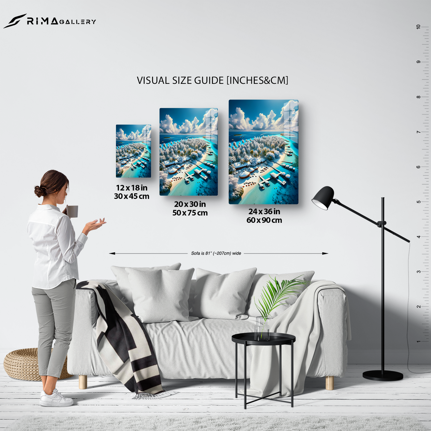 Iced Tropics (Acrylic)Make a statement with Iced Tropics acrylic prints. The 1⁄4" acrylic panel exudes the illusion of a smooth glass surface for vibrant artwork. Pre-installed hanging haRimaGallery