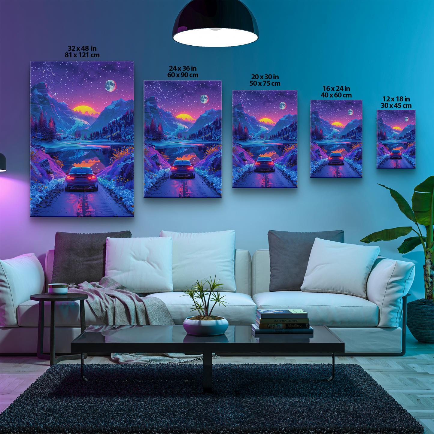 Celestial Drive (Canvas)Discover Celestial Drive on canvas at RimaGallery. Elevate your space with ethically produced, vibrant art. Free US shipping. Shop now!RimaGallery