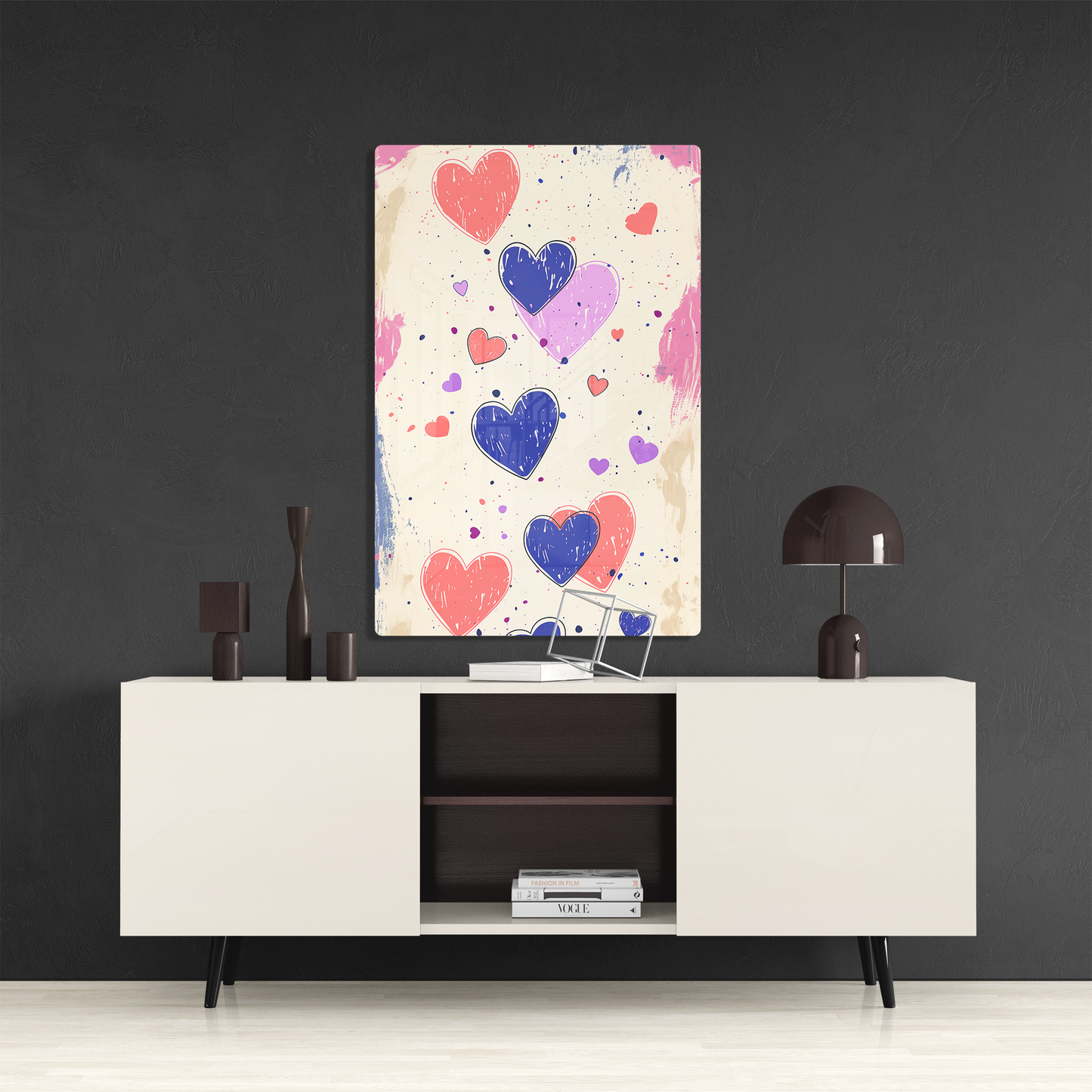 Whimsical Hearts (Acrylic)Elevate your space with our sophisticated Acrylic Prints, blending modern art with durability. Perfect for art lovers and design enthusiasts, our prints offer vibranRimaGallery
