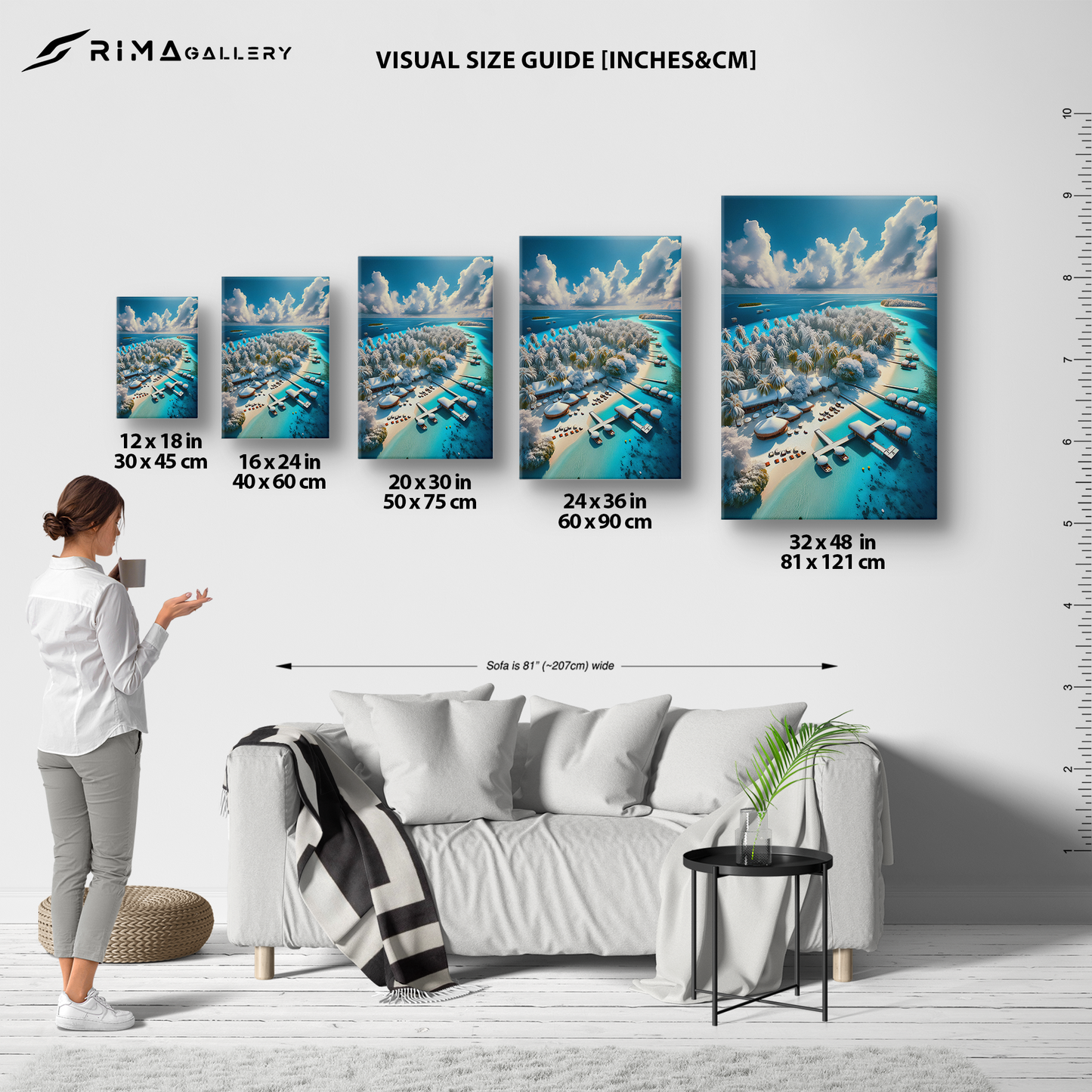 Iced Tropics (Canvas)Iced Tropics (Canvas  Matte finish, stretched, with a depth of 1.25 inches) Elevate your décor with RimaGallery’s responsibly made art canvases. Our eco-friendly matRimaGallery