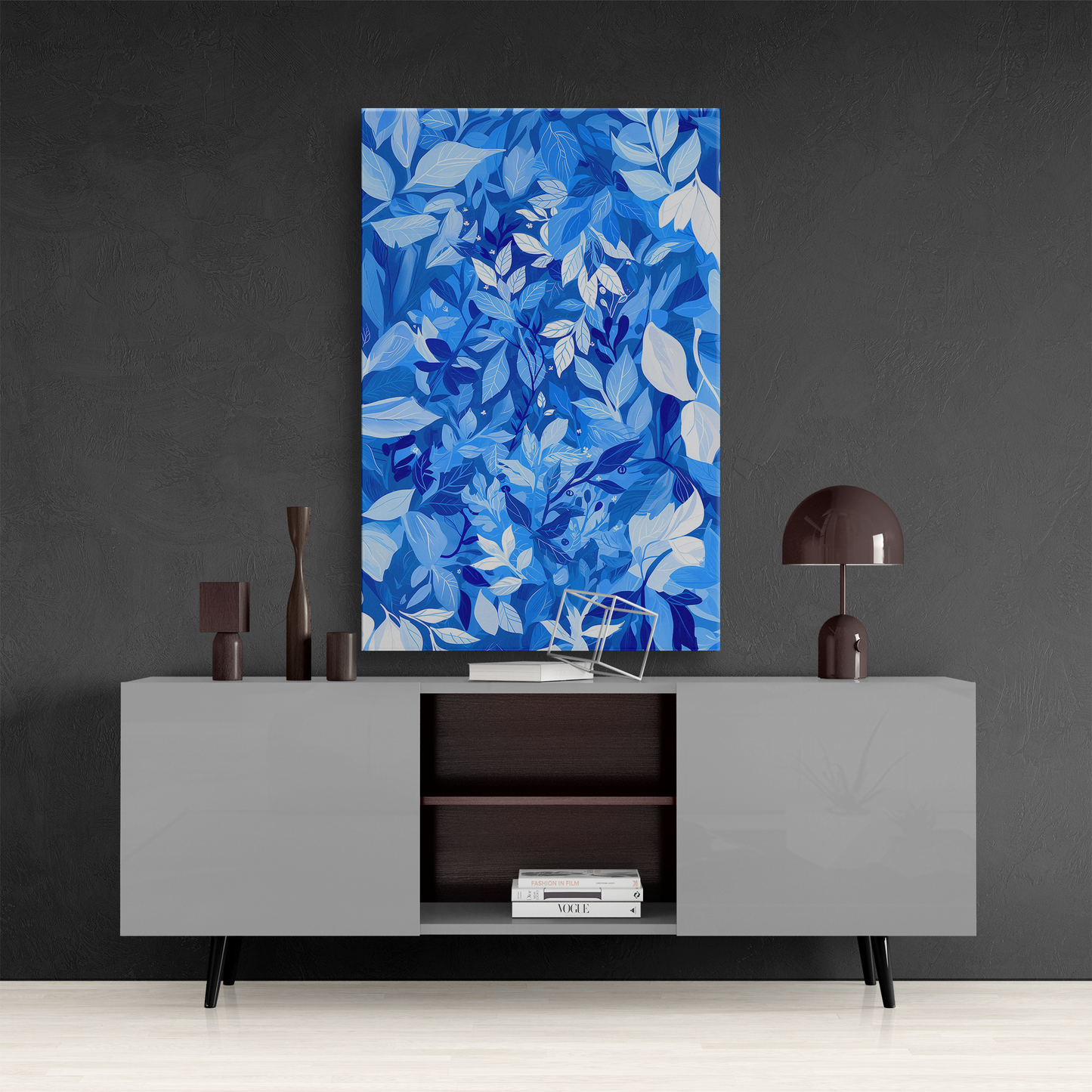 Azure Foliage (Canvas)A drift car journey through a Abstract blue-toned foliage for a tranquil canvas art piece.Shop now for innovative products designed to enhance your digital lifestyleRimaGallery