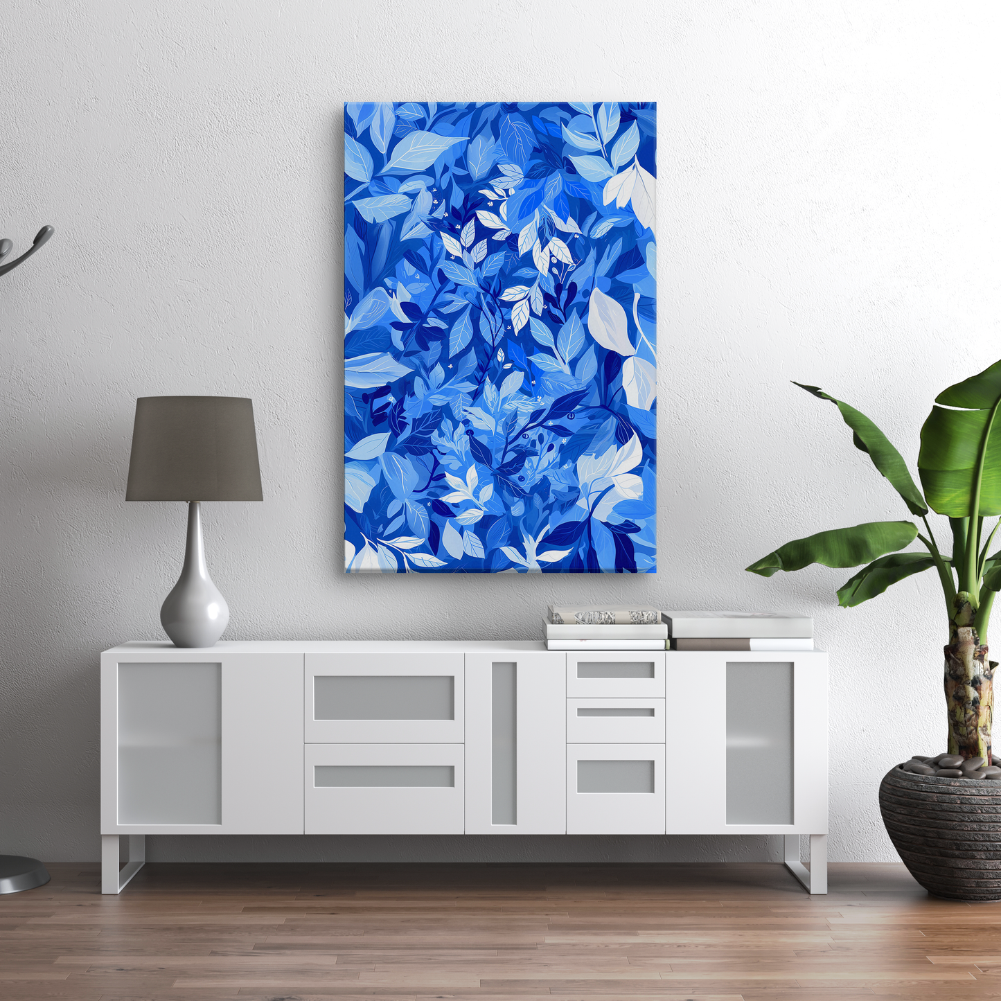 Azure Foliage (Canvas)A drift car journey through a Abstract blue-toned foliage for a tranquil canvas art piece.Shop now for innovative products designed to enhance your digital lifestyleRimaGallery
