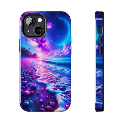 Cosmic Shoreline (iPhone Case 11-15)Discover the RIMA Case: A Fusion of Art and Protection for iPhone 11-15. With vibrant, customizable designs and military-grade defense, make a statement that echoes RimaGallery