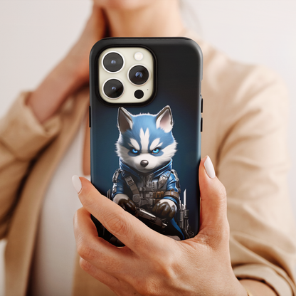 Canine Commando (iPhone Case 11-15)Upgrade Your iPhone with RIMA's Tough Case: Combining sleek style and unmatched protection for iPhone 11-15 models. Durable, fashionable, and eco-friendly. Shop now RimaGallery