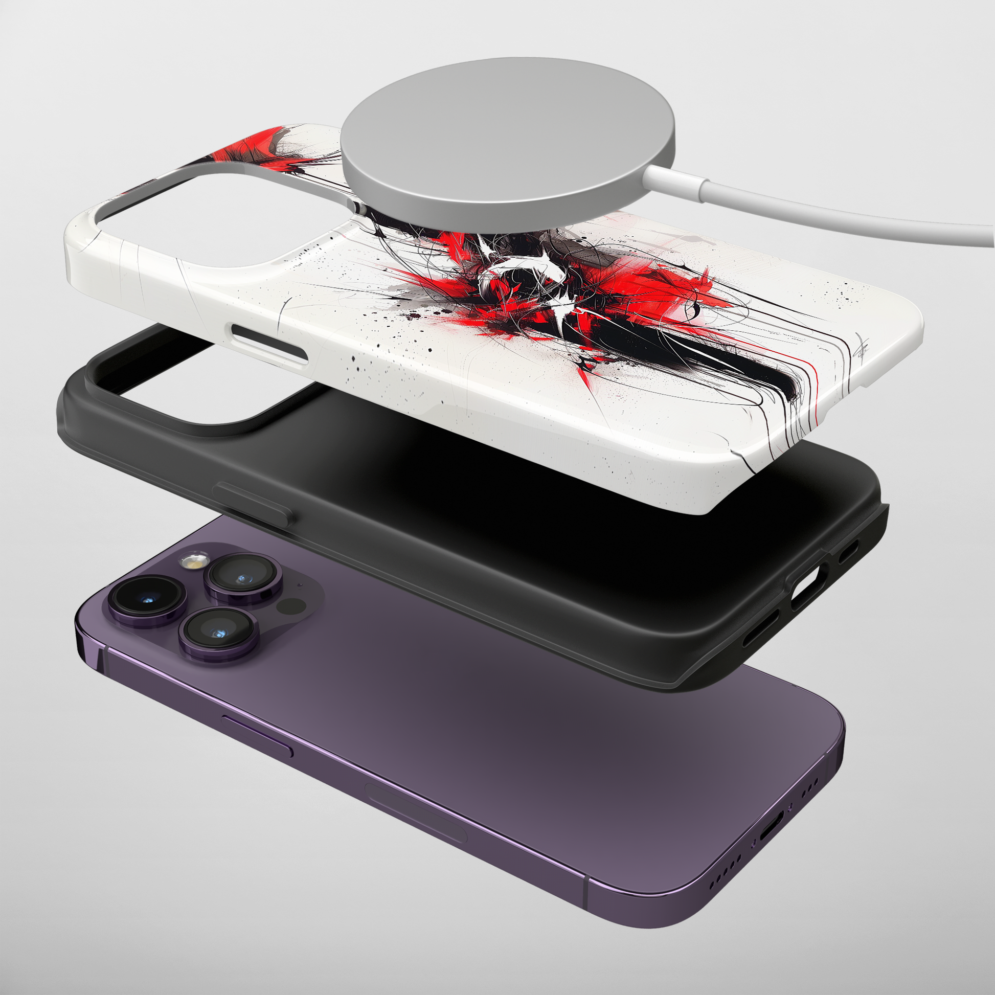 Ebony Flare (iPhone MagSafe Case)Rima Gallery presents the exclusive Psychedelic Flow MagSafe Durable Case For iphone 13, 14, 15, Pro, Max. Upgrade to our iPhone 13-15 MagSafe Case: Dual-layer proteRimaGallery