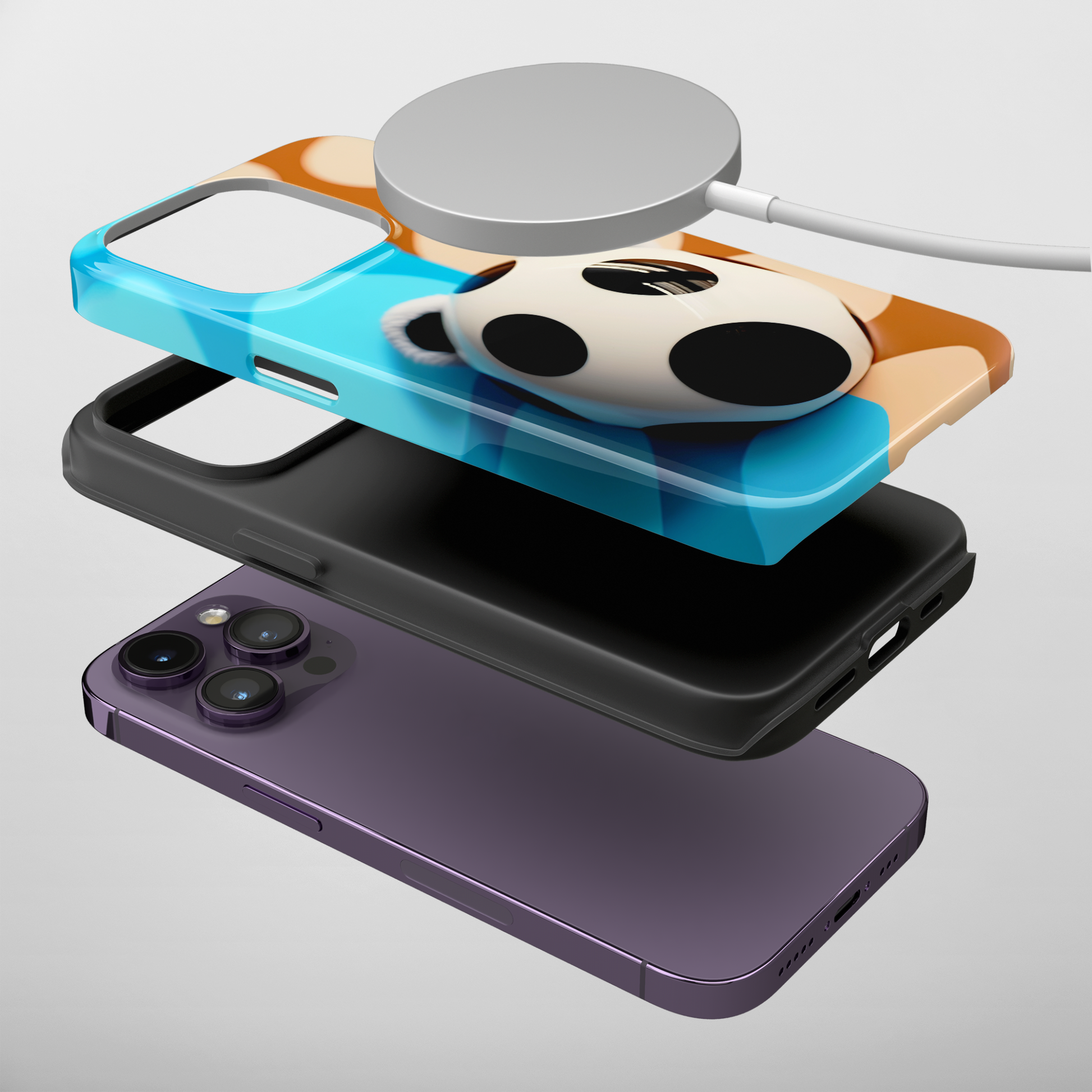 Panda Bear (iPhone MagSafe Case)Discover the perfect balance of style and safety with RIMA's Tough Phone Case for iPhone 11, 12, 13,14&amp; 15. Enjoy enhanced protection with a stylish glossy finisRimaGallery