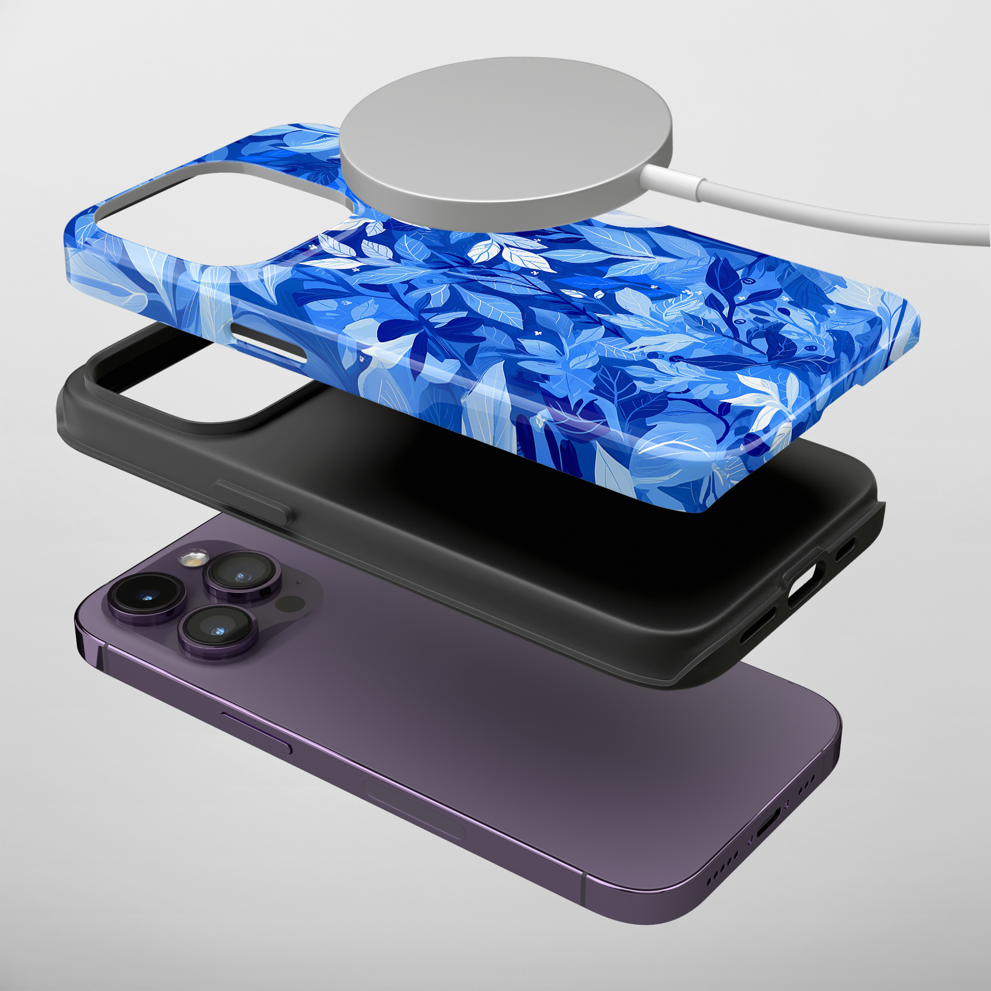 Azure Foliage (iPhone MagSafe Case)Upgrade your phone's safety and style with Rima Yellow Astronaut Robot Beauty MagSafe Case. Dual-layer protection meets stunning design. Shop now for seamless MagSafRimaGallery