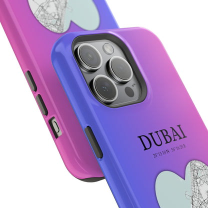 Dubai Heartbeat - Magenta (iPhone MagSafe Case)Elevate your iPhone's style with the Dubai Heartbeat White MagSafe Case, offering robust protection, MagSafe compatibility, and a choice of matte or glossy finish. PRimaGallery