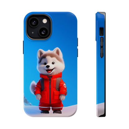 Tiny Ski Portal Husky (iPhone MagSafe Case)Tiny Ski Portal Husky MagSafe Durable Case: Style Meets Protection 📱✨
Upgrade your device with Rima Gallery's Tiny Ski Portal Husky MagSafe Durable Case. This case RimaGallery