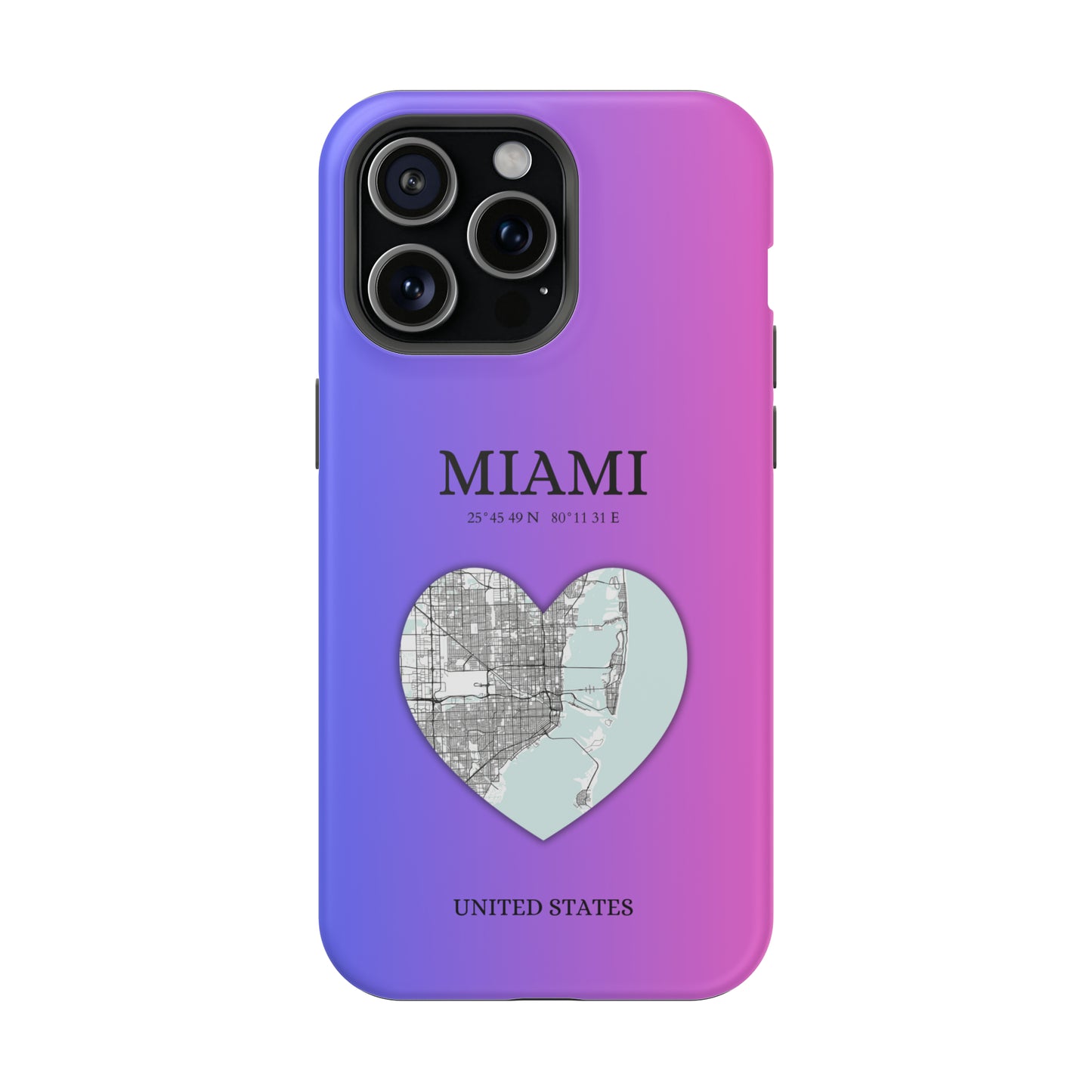 Miami Heartbeat - Magenta (iPhone MagSafe Case)Elevate your iPhone's style with the Miami Heartbeat Magenta MagSafe Case, offering robust protection, MagSafe compatibility, and a choice of matte or glossy finish.RimaGallery