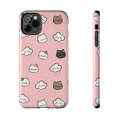 Purrfect Skies (iPhone Case 11-15)Shop RIMA Tough Phone Case for iPhone 11-15: Ultimate protection with double-layer defense, glossy finish, and wireless charging compatibility. Urban and weather-resRimaGallery