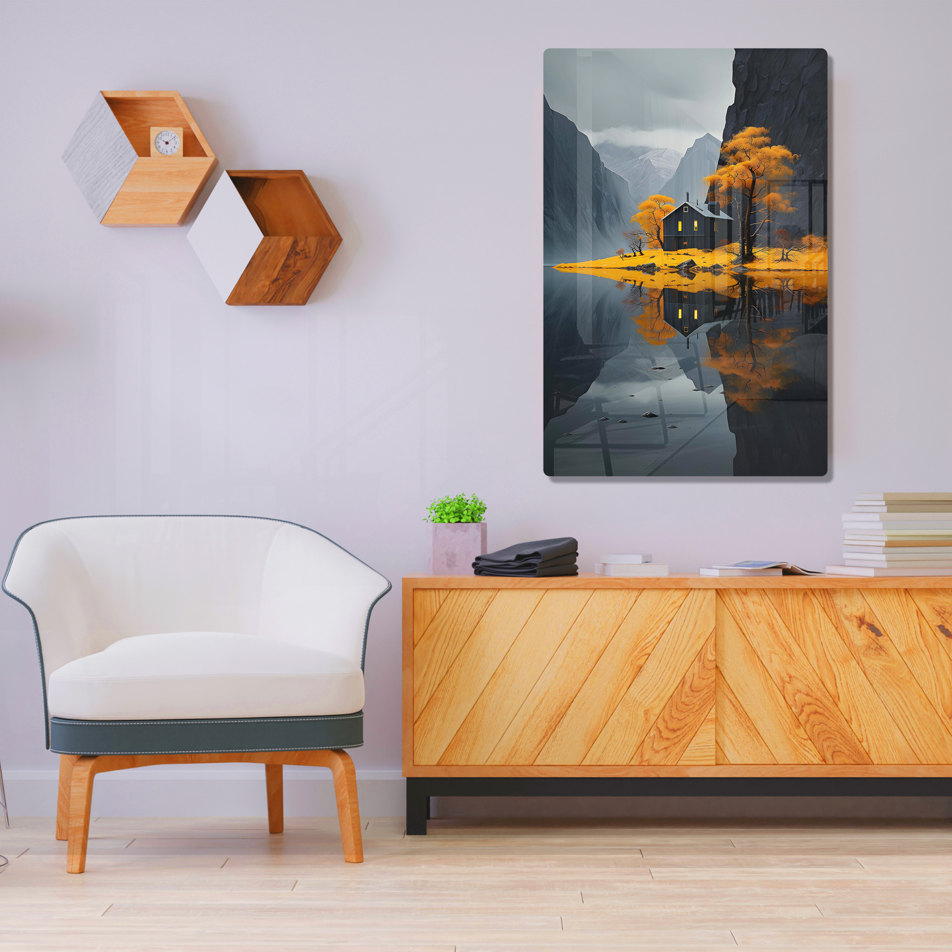 Autumn Mountain Solace (Acrylic)Autumn Mountain Solace
Transform your space with our elegant Acrylic Prints, where art meets modernity. Experience superior quality with high-grade acrylic and vibraRimaGallery
