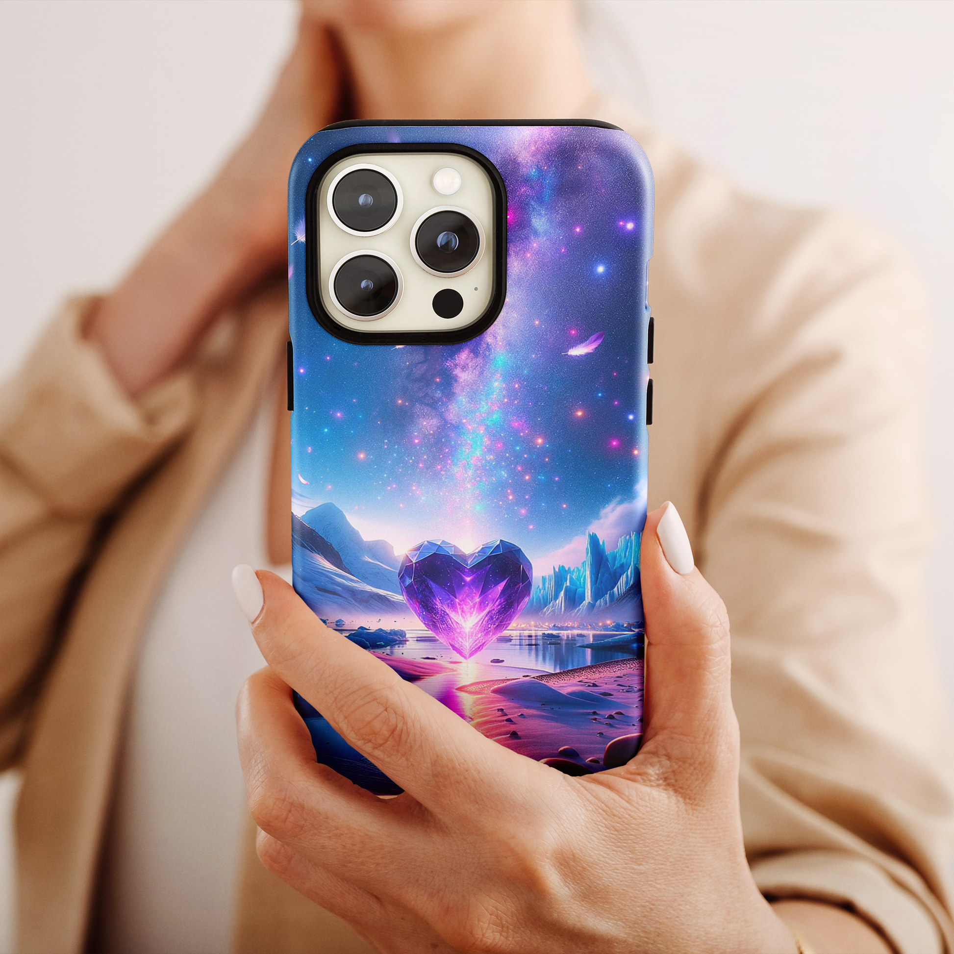 Galactic Heartbeat (iPhone MagSafe Case)Galactic Heartbeat MagSafe Durable Case: Style Meets Protection 📱✨
Upgrade your device with Rima Gallery's Galactic Heartbeat MagSafe Durable Case. This case isn’t RimaGallery