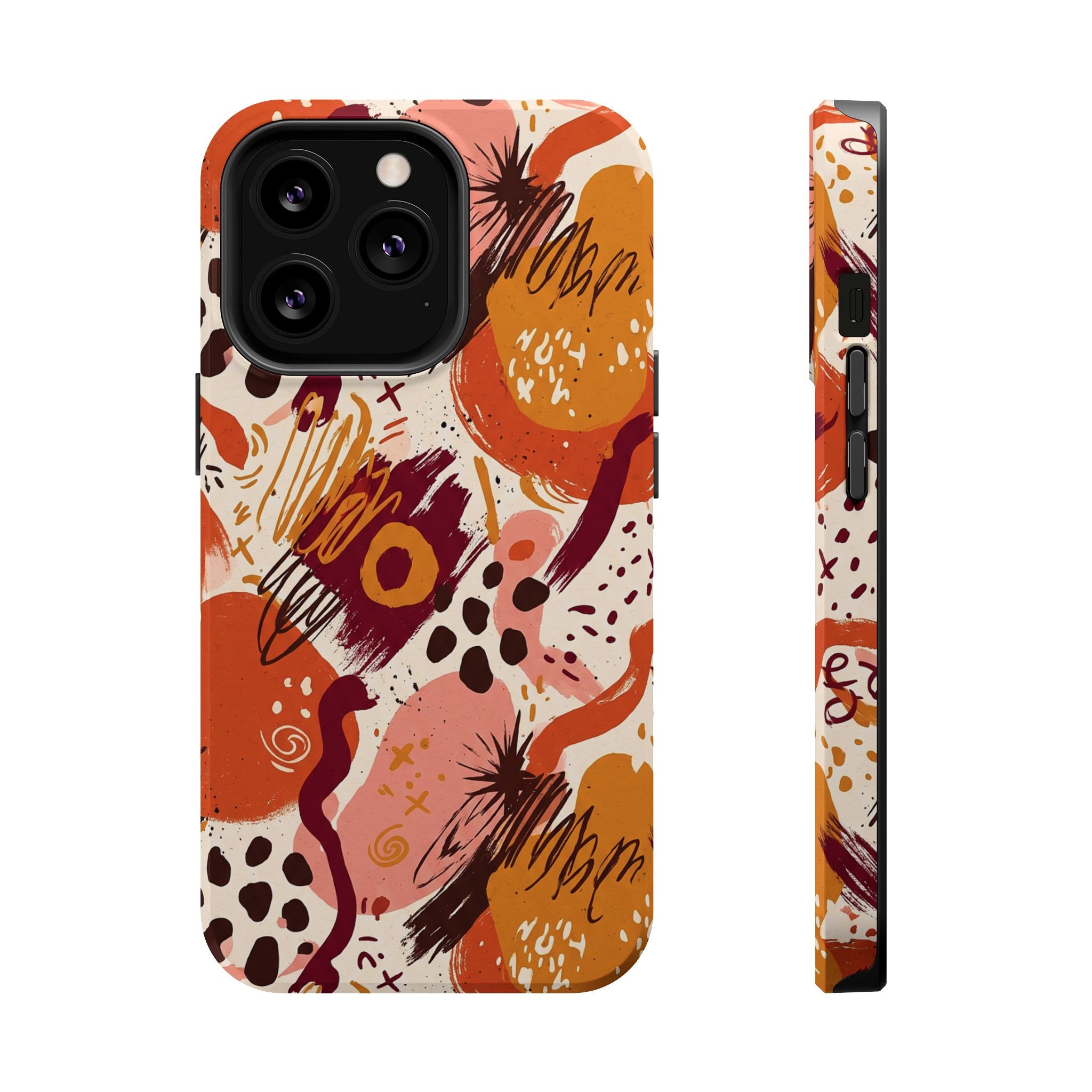 Abstract Autumn Doodle Magnetic Impact-Resistant Phone Case