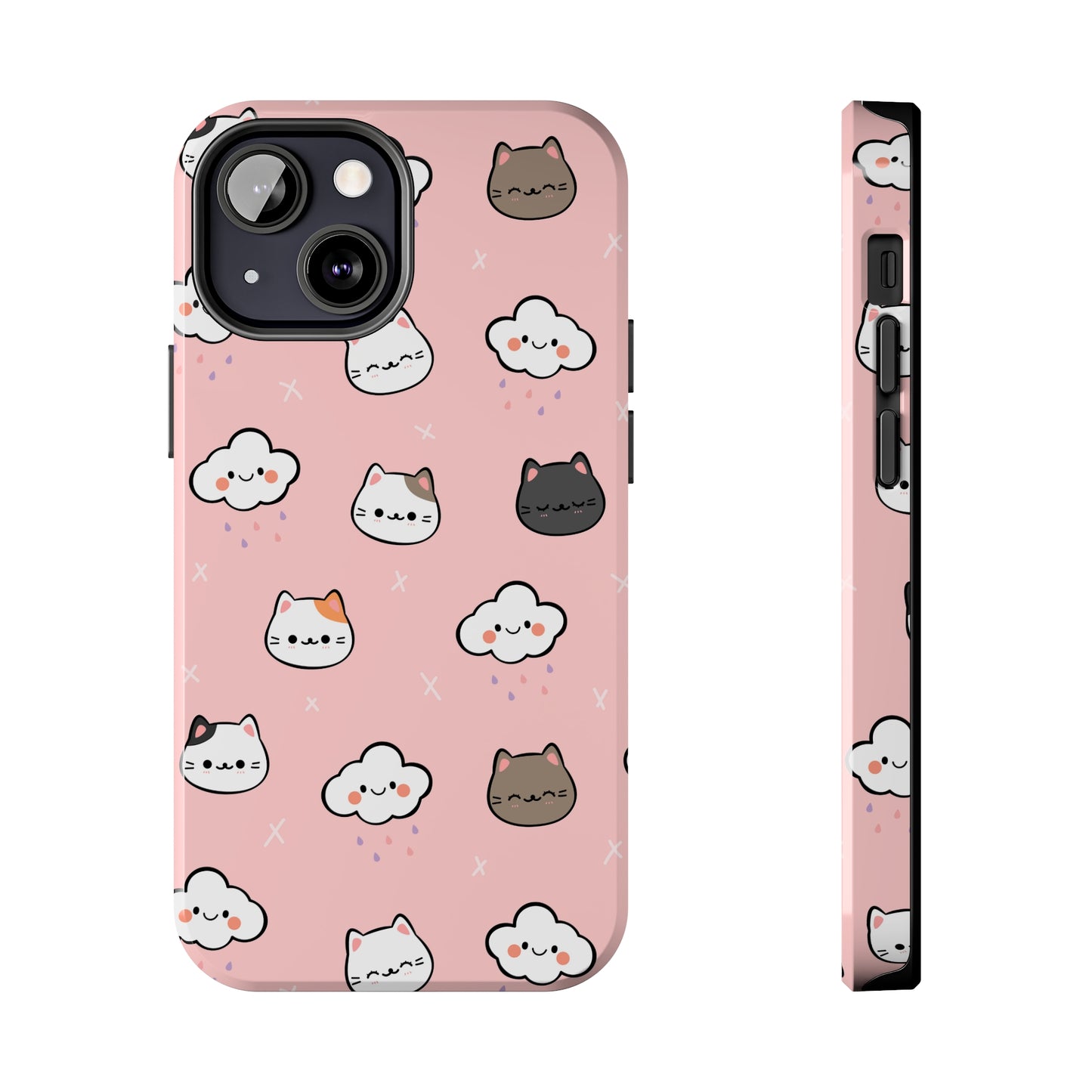 Purrfect Skies (iPhone Case 11-15)Shop RIMA Tough Phone Case for iPhone 11-15: Ultimate protection with double-layer defense, glossy finish, and wireless charging compatibility. Urban and weather-resRimaGallery