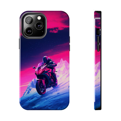 Twilight Rider (iPhone Case 11-15)Upgrade to RIMA: The Ultimate Eco-Friendly Case for iPhone 11-15. Combining style with sustainability, our cases feature chic, minimalist designs and top-tier protecRimaGallery