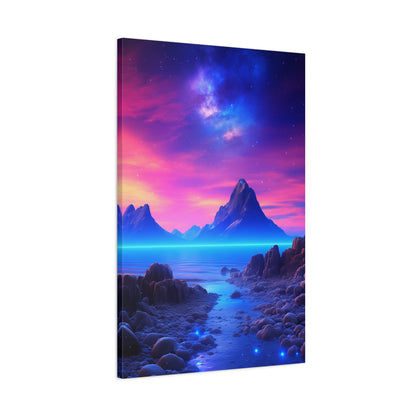 Galactic Lullaby (Canvas)Galactic Lullaby  (Canvas  Matte finish, stretched, with a depth of 1.25 inches) Elevate your décor with RimaGallery’s responsibly made art canvases. Our eco-friendlRimaGallery