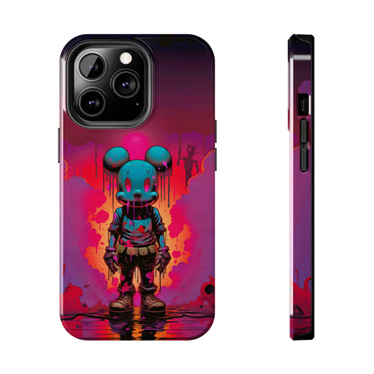 Sunset Whiskers Mousey Adventure (iPhone Case 11-15)Cuteness Overload at Twilight 🌅🐭: Add a sprinkle of whimsy to your day with our "Sunset Whiskers" phone case! An endearing mouse cartoon character, painted with thRimaGallery