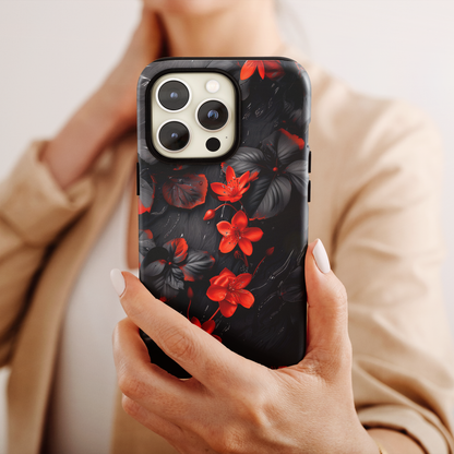 Midnight Bloom (iPhone Case 11-15)Elevate your iPhone experience with RIMA's Tough Phone Case, designed for iPhone 11 to 15 include modles pro and max. Double-layer defense and premium materials provRimaGallery