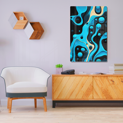 Flowing Shapes Harmony (Acrylic)Flowing Shapes Harmony Acrylic Wall Art with a Glass-Like Finish that Will Take Your Breath Away.Elevate Any Ambiance with Stellar Eye Acrylic Print🌟:Discover the bRimaGallery