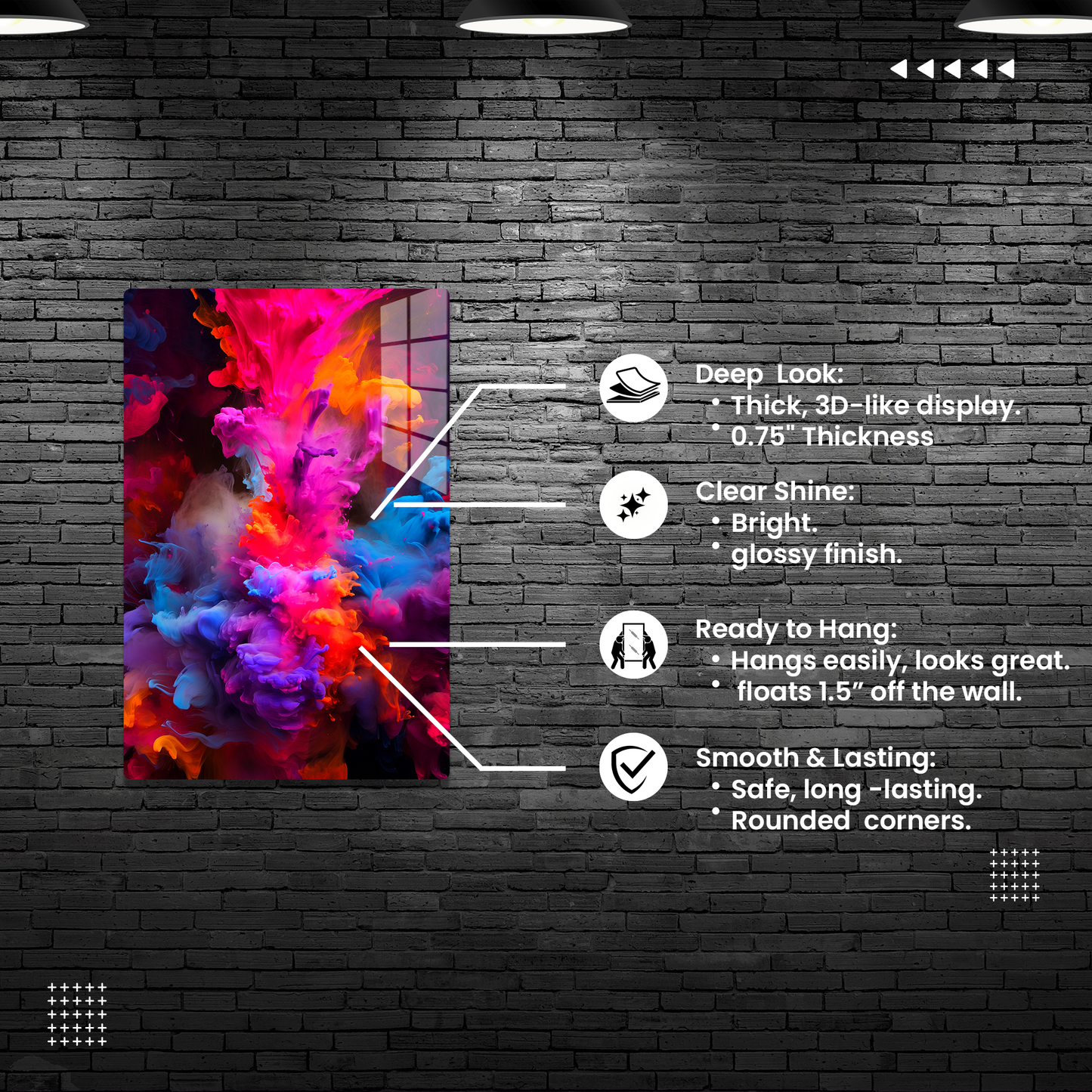 Vivid Eruption (Acrylic)Vivid Eruption
Discover the Modern Elegance of Acrylic: Elevate your decor with our acrylic wall art, offering a stunning, glass-like effect that brings any image toRimaGallery