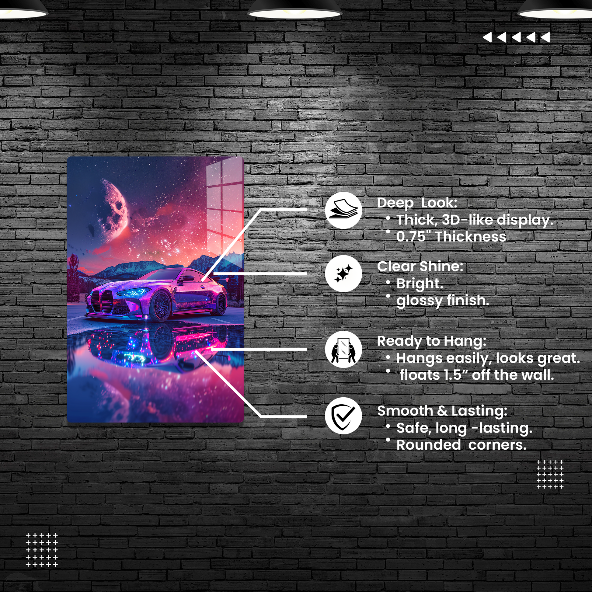 Galactic Grace (Acrylic)Step into the universe with 'Galactic Grace' on canvas from RimaGallery. Experience the cosmos in your home with vibrant, ethically crafted art. Free shipping in theRimaGallery