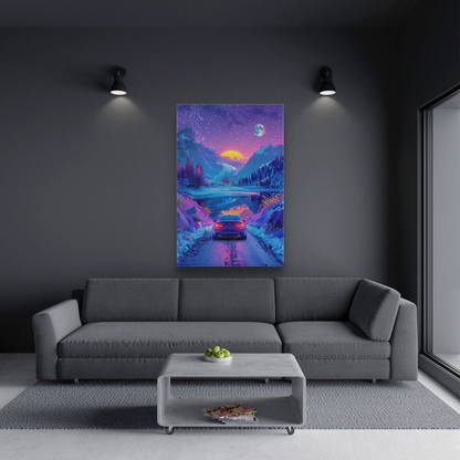 Celestial Drive (Canvas)Discover Celestial Drive on canvas at RimaGallery. Elevate your space with ethically produced, vibrant art. Free US shipping. Shop now!RimaGallery