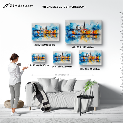 Watercolor Hamburg, Germany (Canvas)Engaging Introductory Paragraph:
Struggling with low-quality canvases? Switch to RimaGallery! Our canvases are more than just a purchase; they're a statement of qualRimaGallery