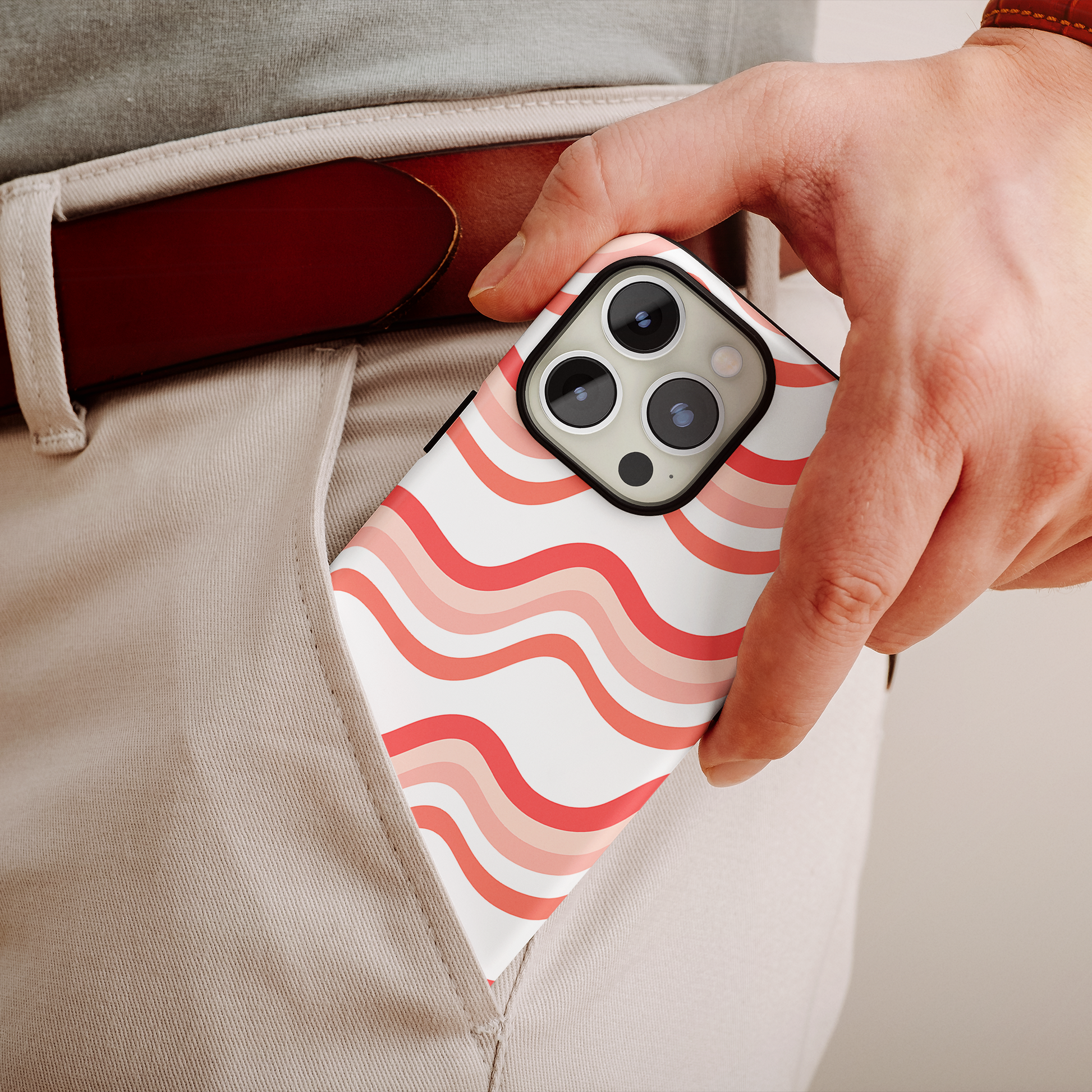 Wavy Stripes Pattern (iPhone MagSafe Case)Elevate your iPhone's style with the Wavy Stripes Pattern MagSafe Case, offering robust protection, MagSafe compatibility, and a choice of matte or glossy finish. PeRimaGallery