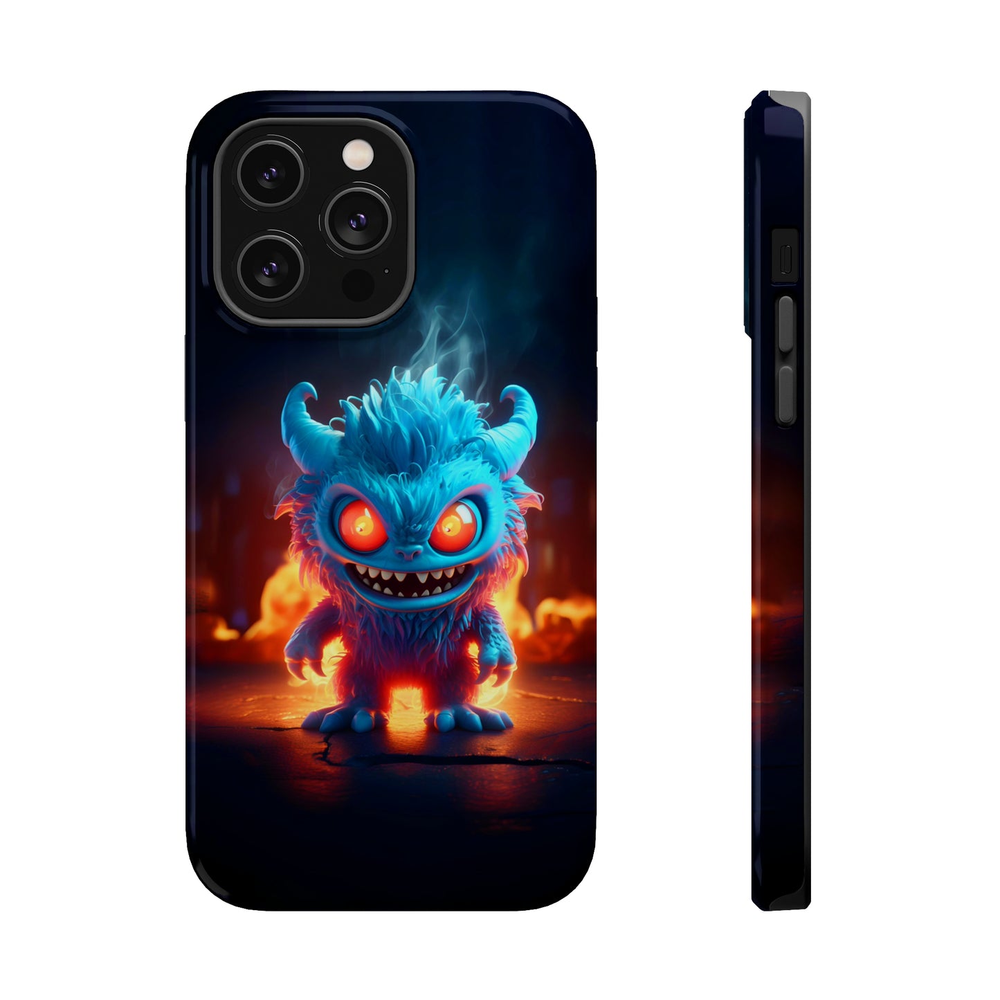 Fiery Monster (iPhone MagSafe Case)Revolutionize your iPhone's look and feel with RIMA Tough Phone Case – ultimate protection meets elegant style for iPhone 11-15. Grab yours now! 🛡️📱RimaGallery