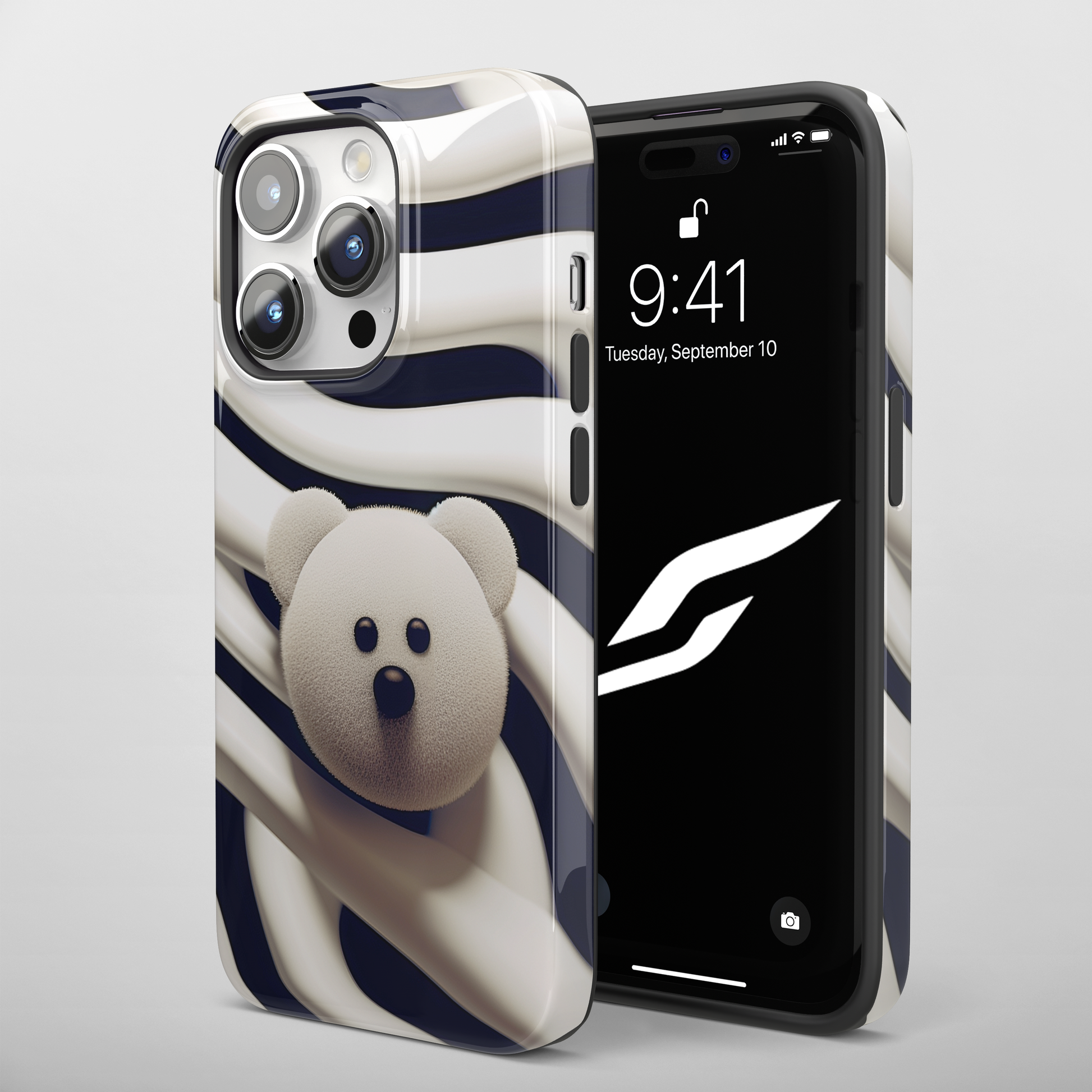 Zebra Print Teddy Bear (iPhone MagSafe Case)Zebra Print Teddy Bear MagSafe Durable Case: Style Meets Protection 📱✨
Upgrade your device with Rima Gallery's Zebra Print Teddy Bear MagSafe Durable Case. This casRimaGallery